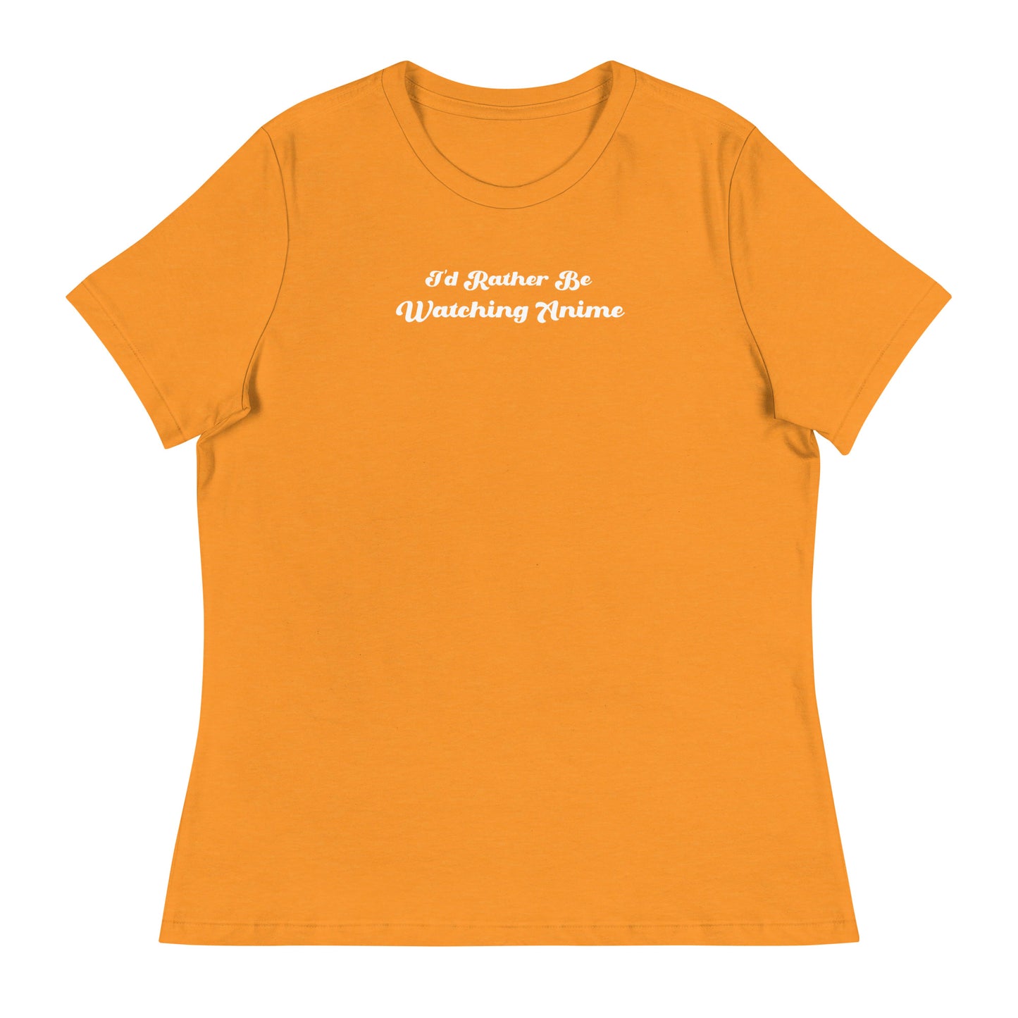 I'd Rather Be Watching Anime Women's T-Shirt Heather Marmalade