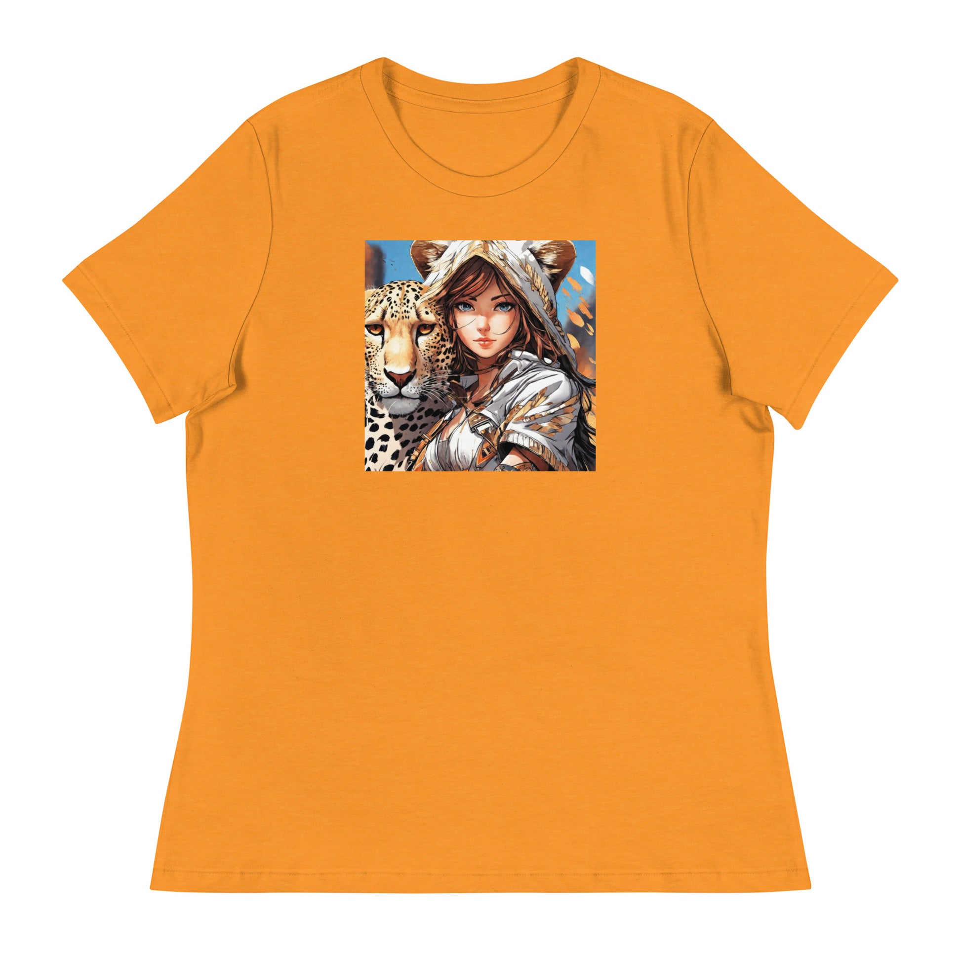 Leopard Queen Women's Anime T-Shirt Heather Marmalade