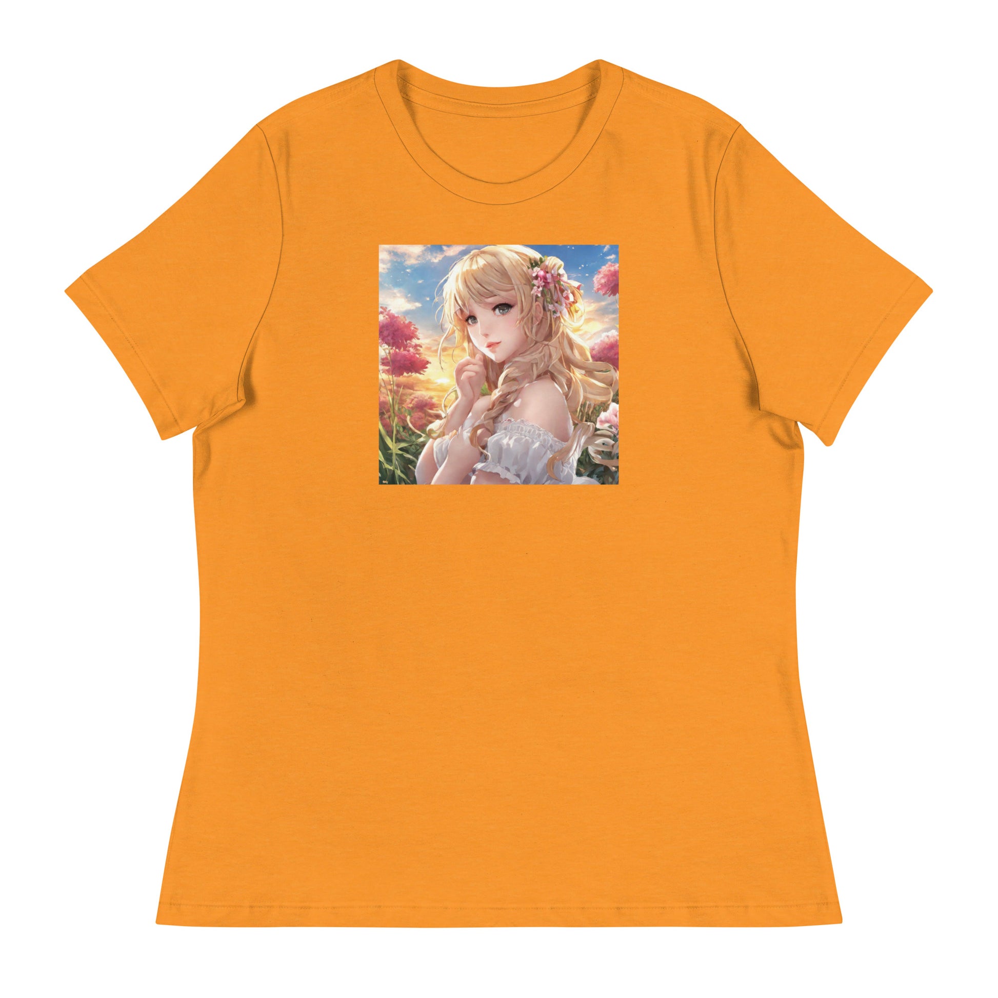 Timeless Beauty Women's Anime T-Shirt Heather Marmalade