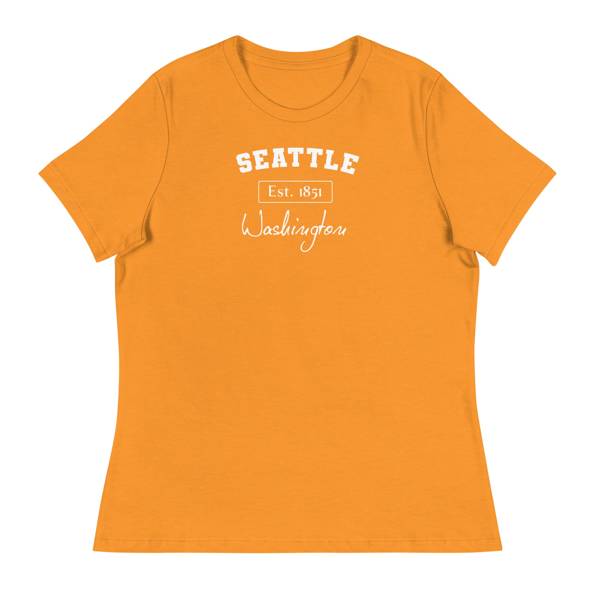 Seattle, Washington Women's T-Shirt Heather Marmalade