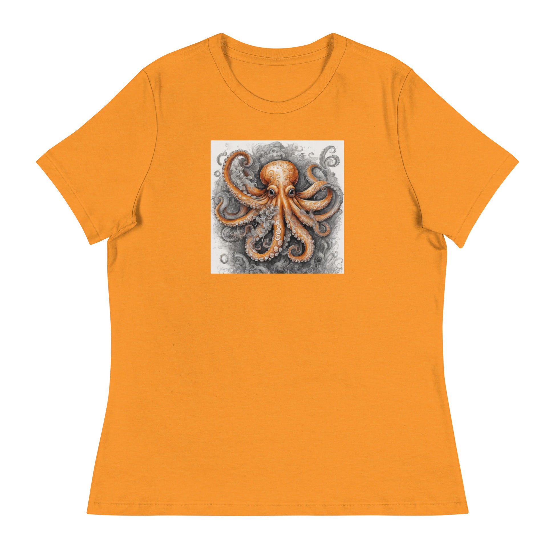 Octopus Women's Animal Lover T-Shirt Heather Marmalade