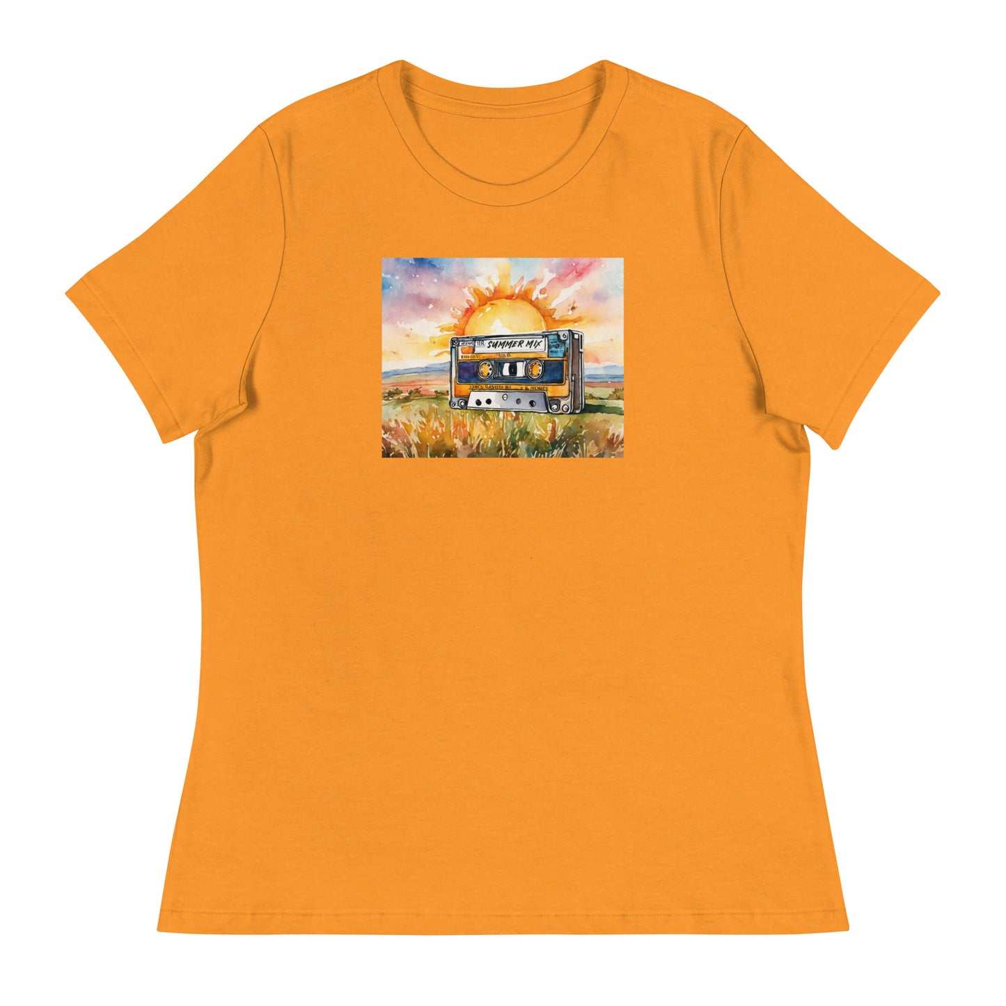 1980s Mix Tape Women's Nostalgic T-Shirt Heather Marmalade