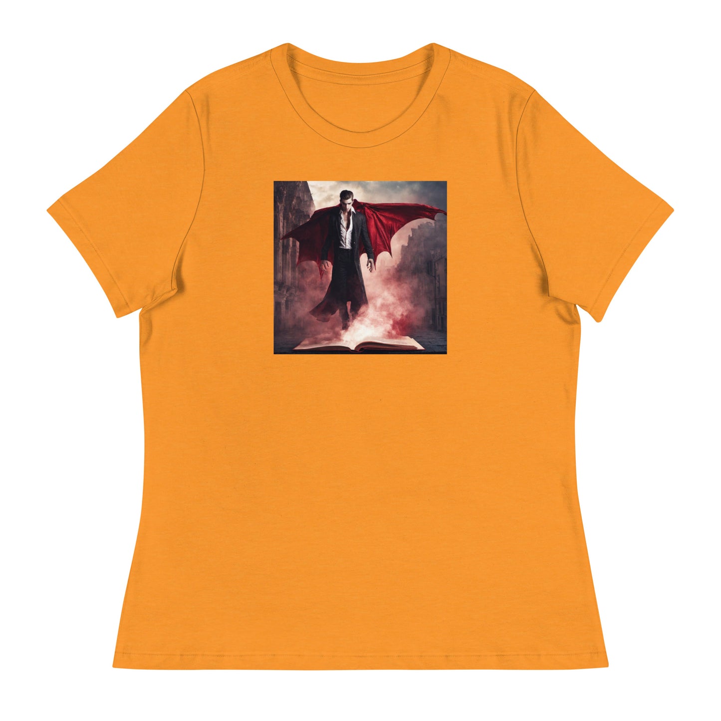 Women's Vampire Book Lover T-Shirt Heather Marmalade