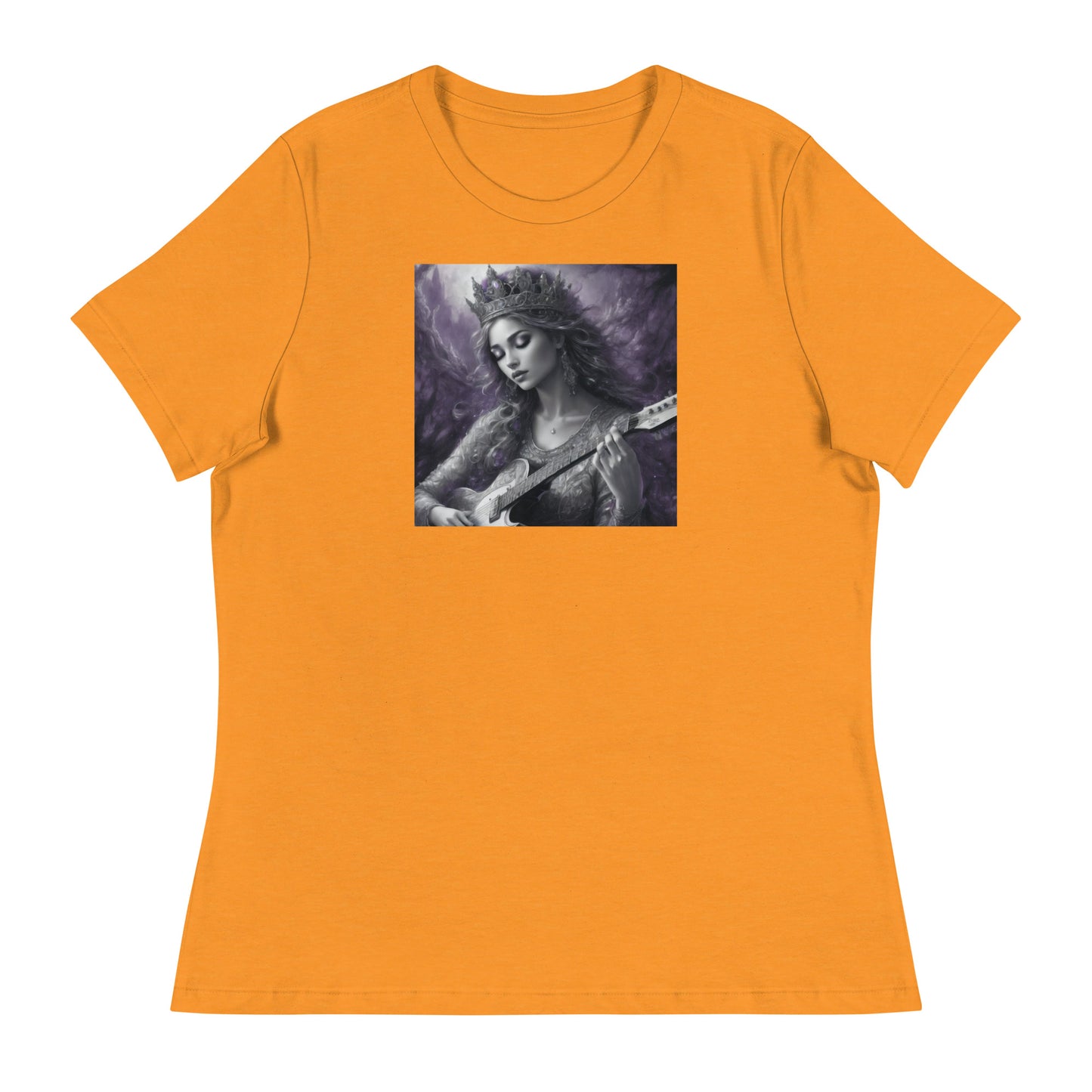 Princess Woman Playing the Guitar T-Shirt Heather Marmalade