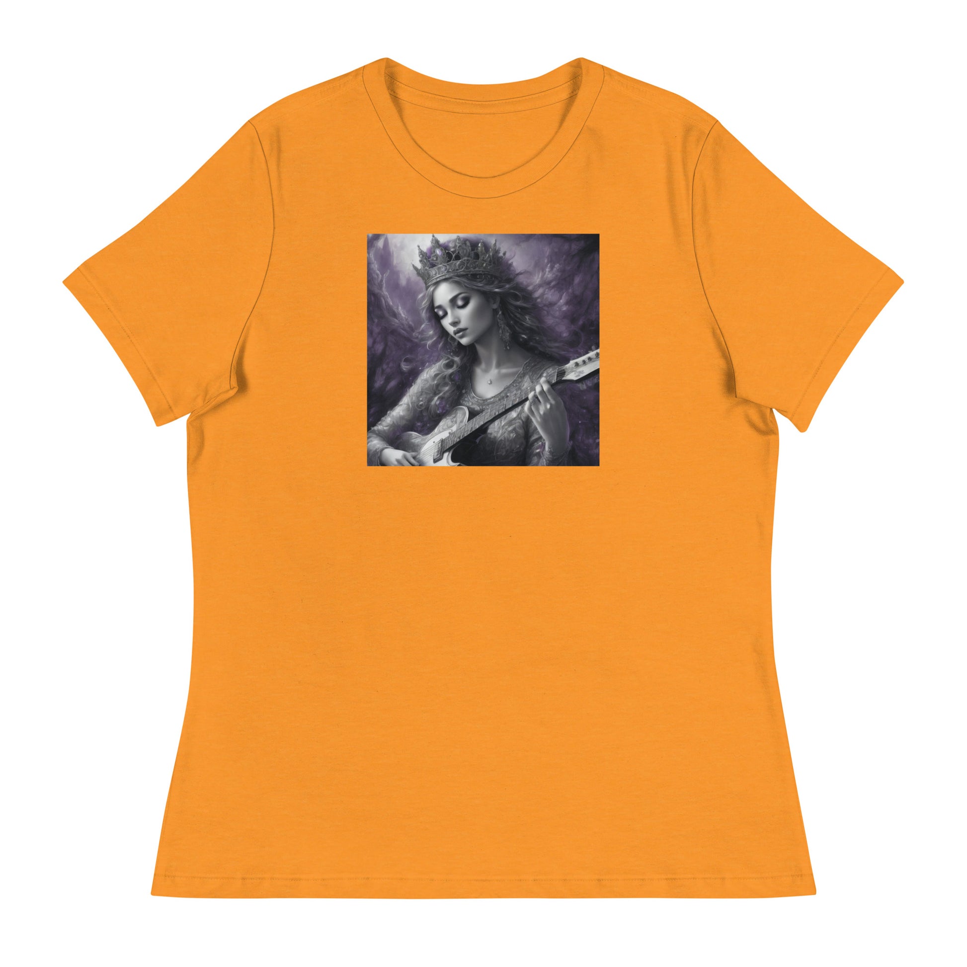 Princess Woman Playing the Guitar T-Shirt Heather Marmalade