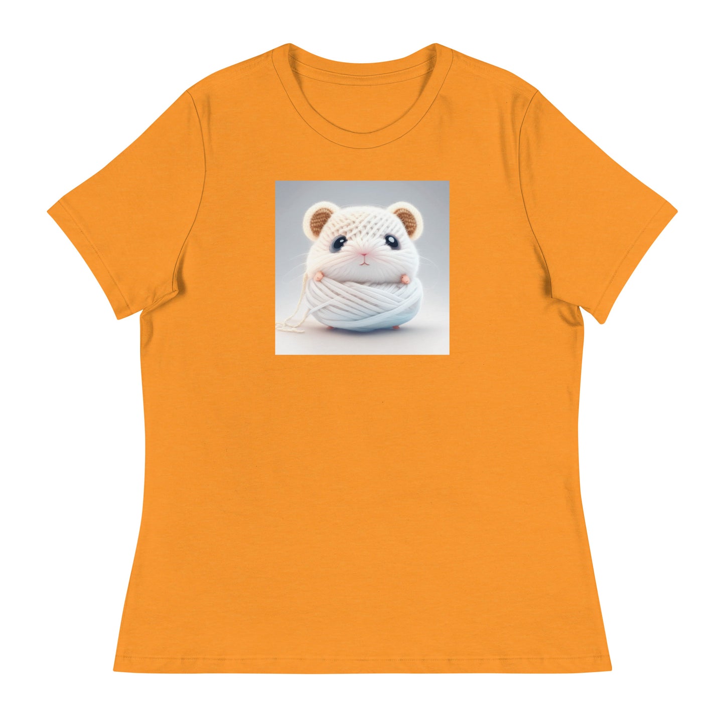 Women's Hamster Amigurumi Crochet Lover T-Shirt Heather Marmalade