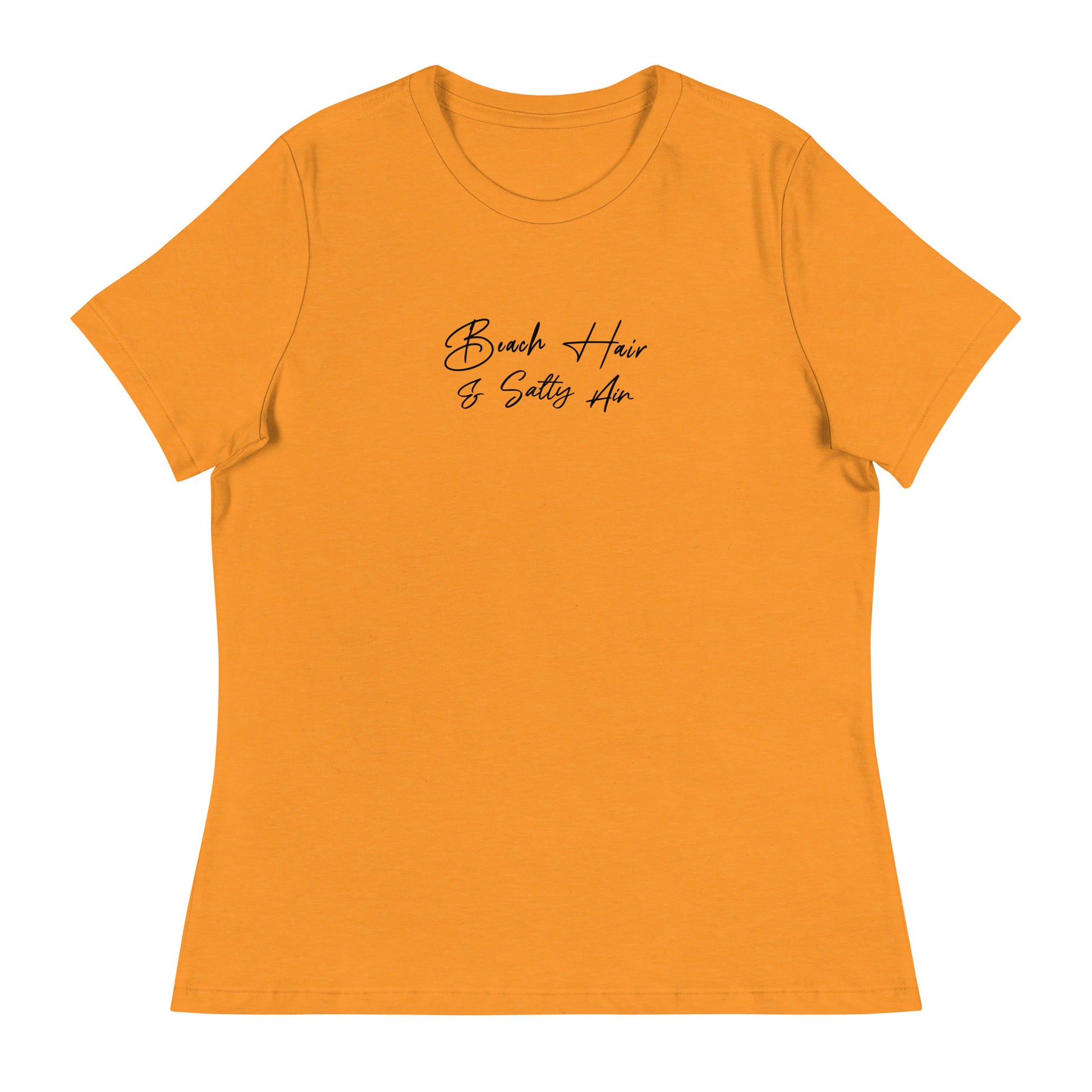 Beach Hair & Salty Air Women's Summer T-Shirt Heather Marmalade