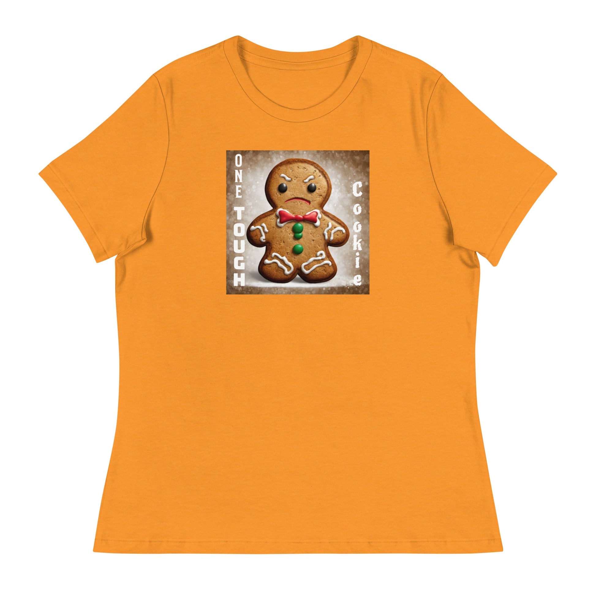 One Tough Cookie Women's Christmas T-Shirt Heather Marmalade