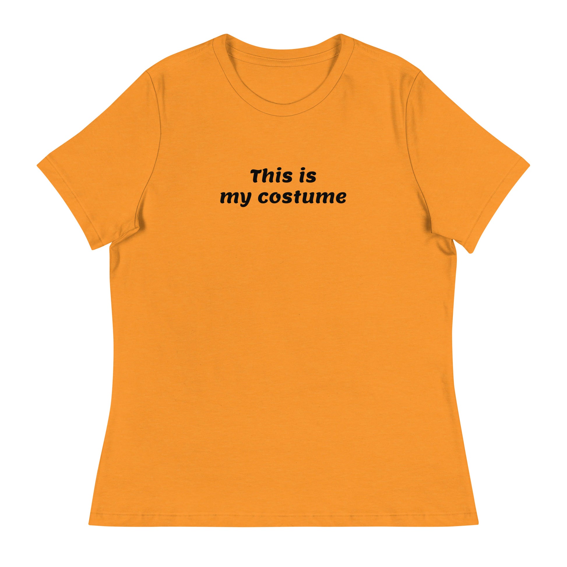 This is my Costume Women's Funny Halloween T-Shirt Heather Marmalade