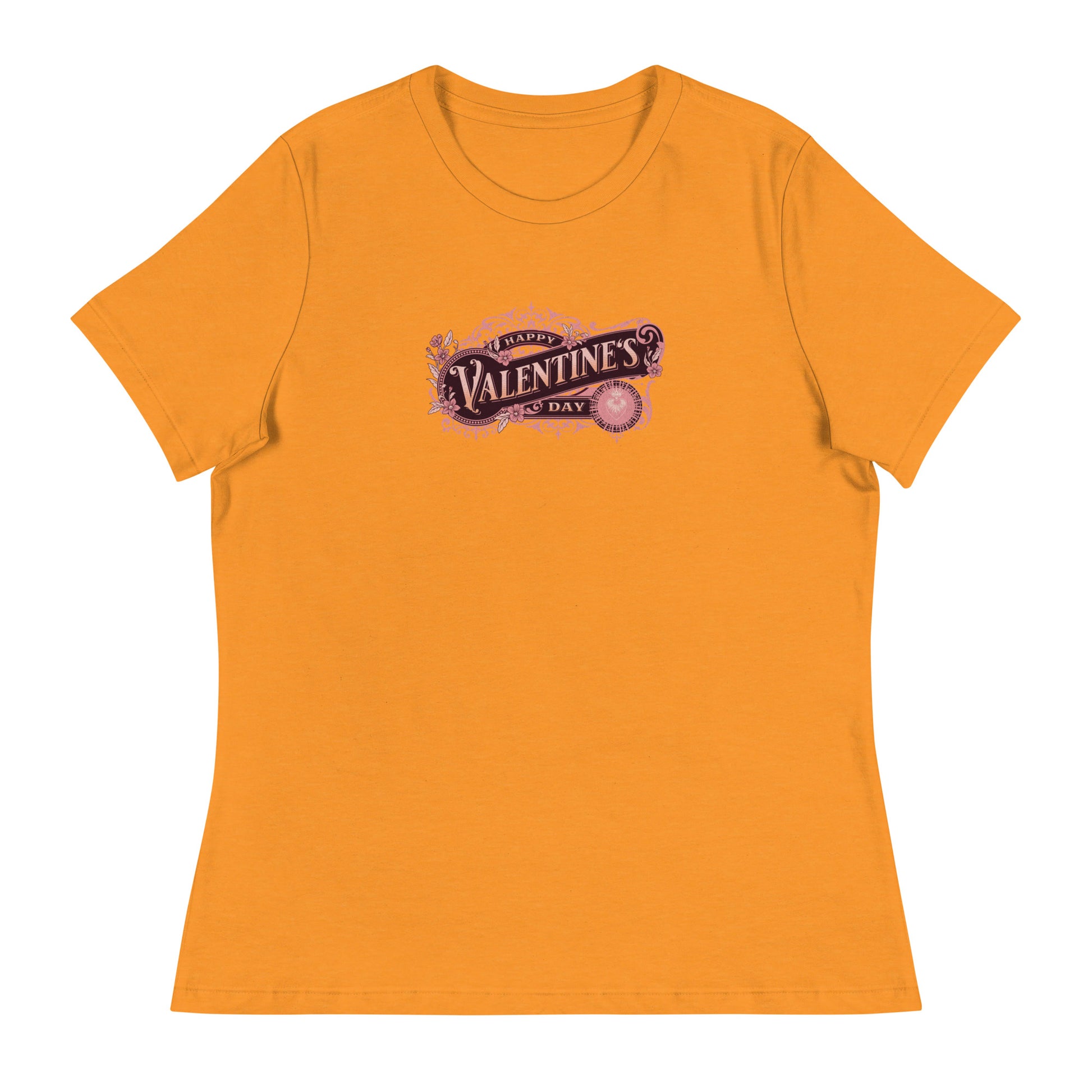 Women's Happy Valentine's Day T-Shirt Heather Marmalade