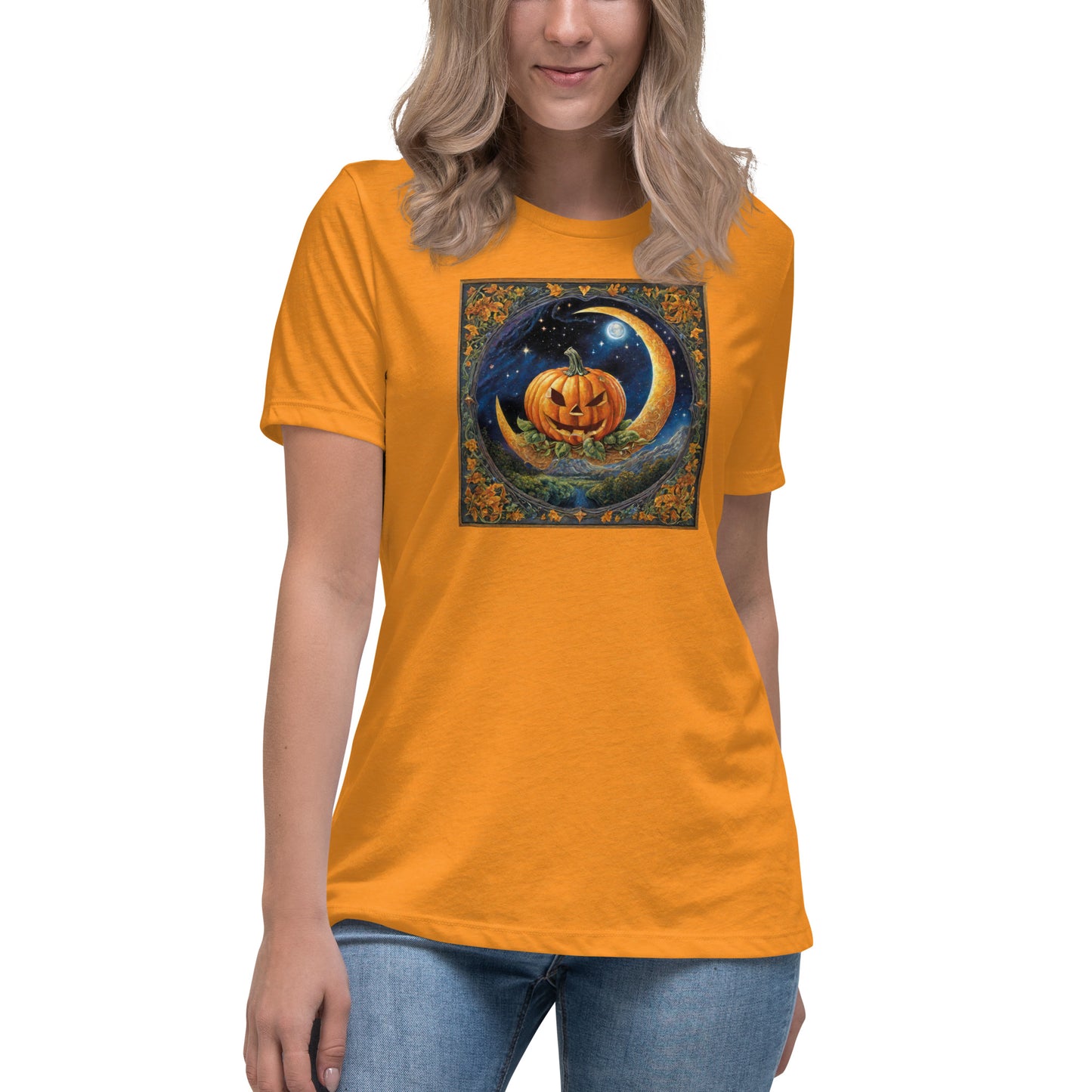 Jack O' Lantern Pumpkin Women's Halloween T-Shirt