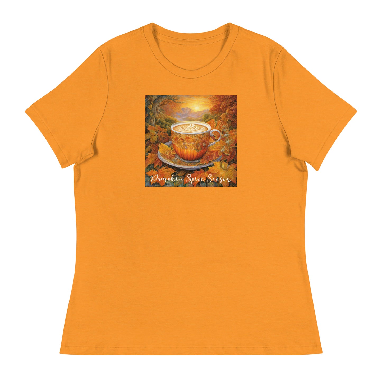 Pumpkin Spice Season Women's Autumn T-Shirt Heather Marmalade