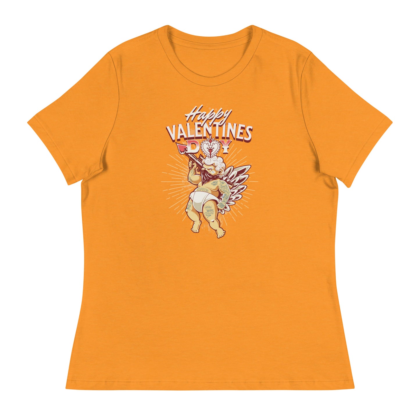 Inked Cupid Women's Valentine's Day T-Shirt Heather Marmalade