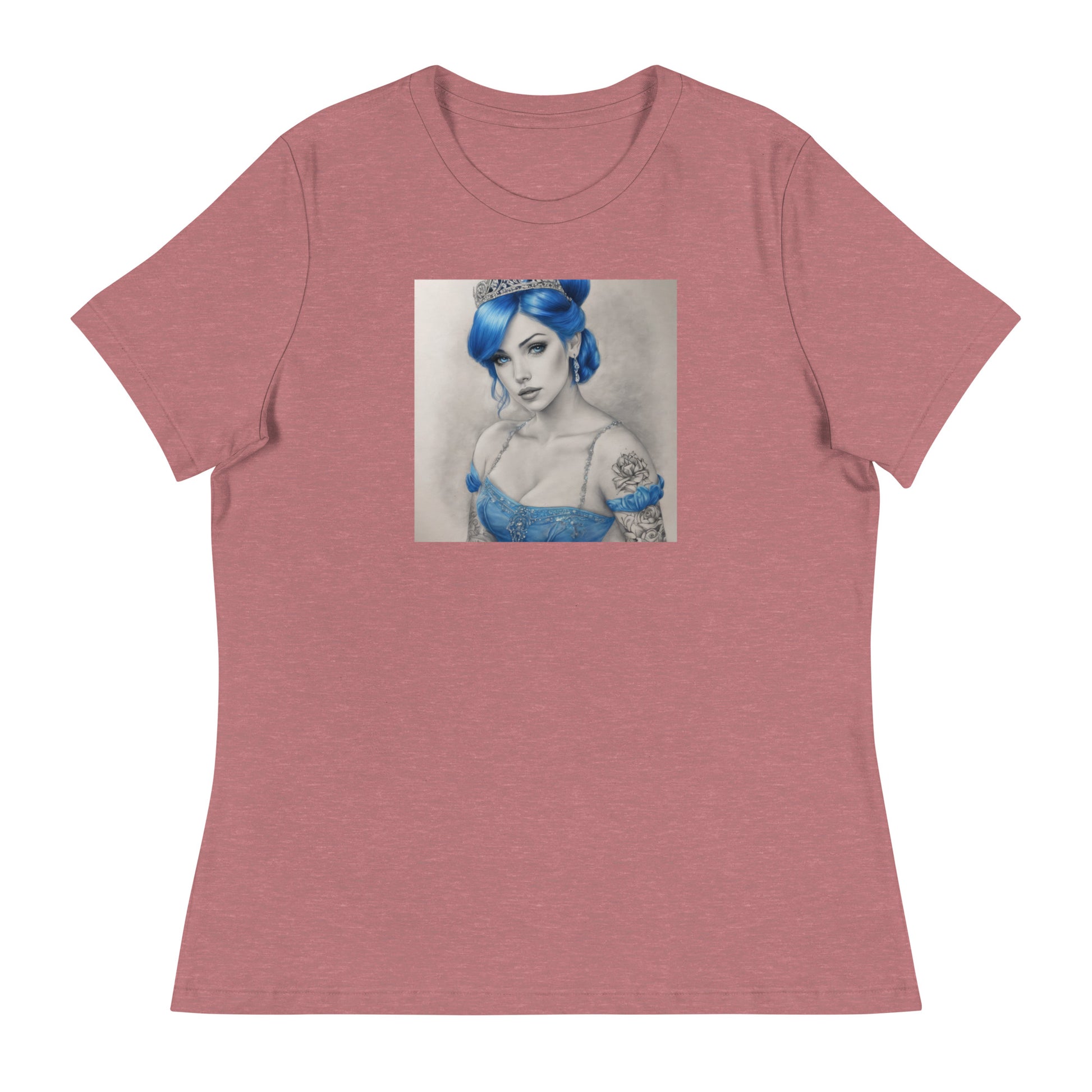 Cinderella with Tattoos T-Shirt Heather Mauve