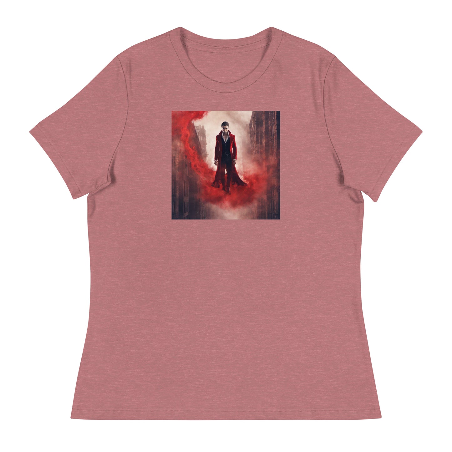 Vampire in Red Haze Women's Graphic Tee Heather Mauve