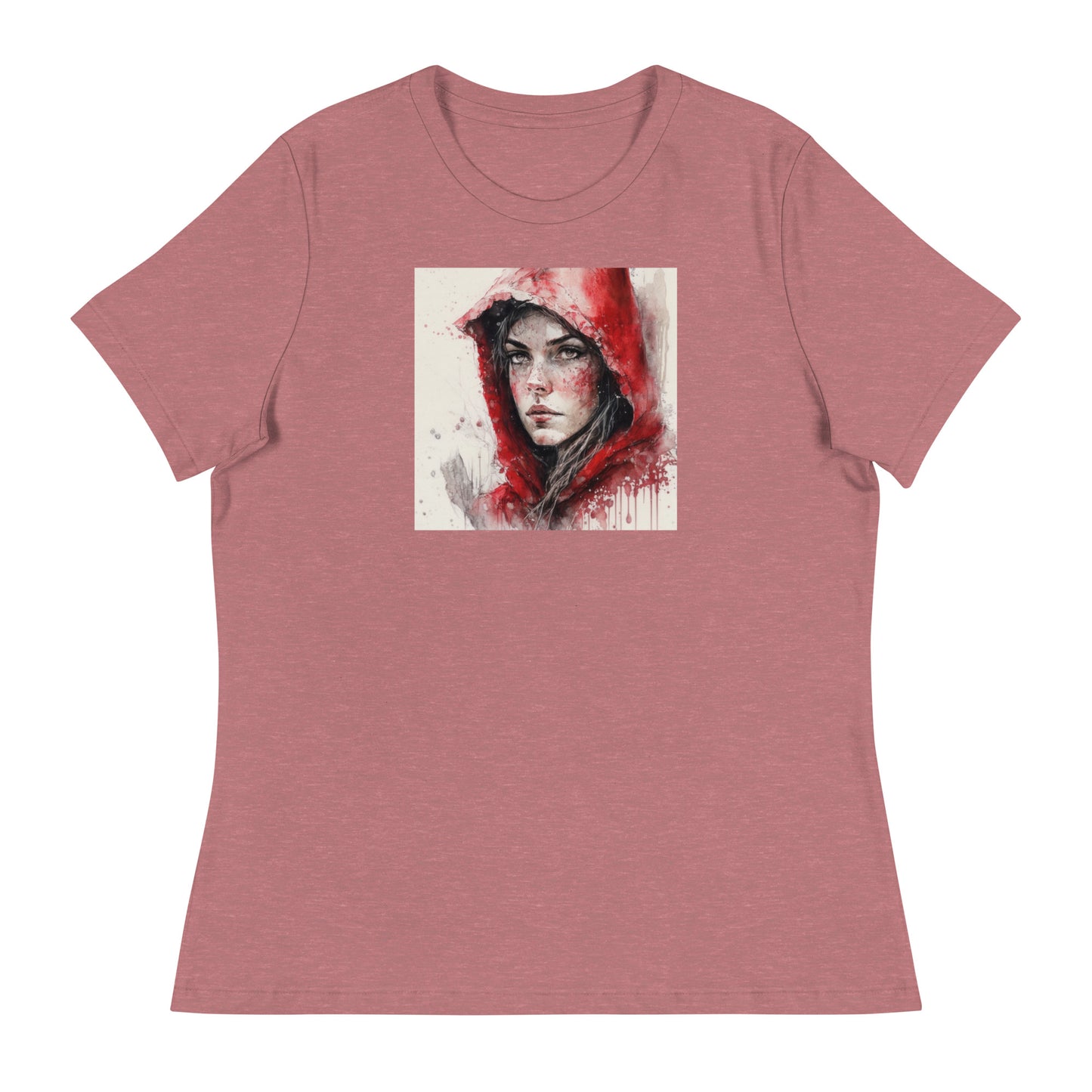 Little Red Riding Hood Portrait Women's T-Shirt Heather Mauve