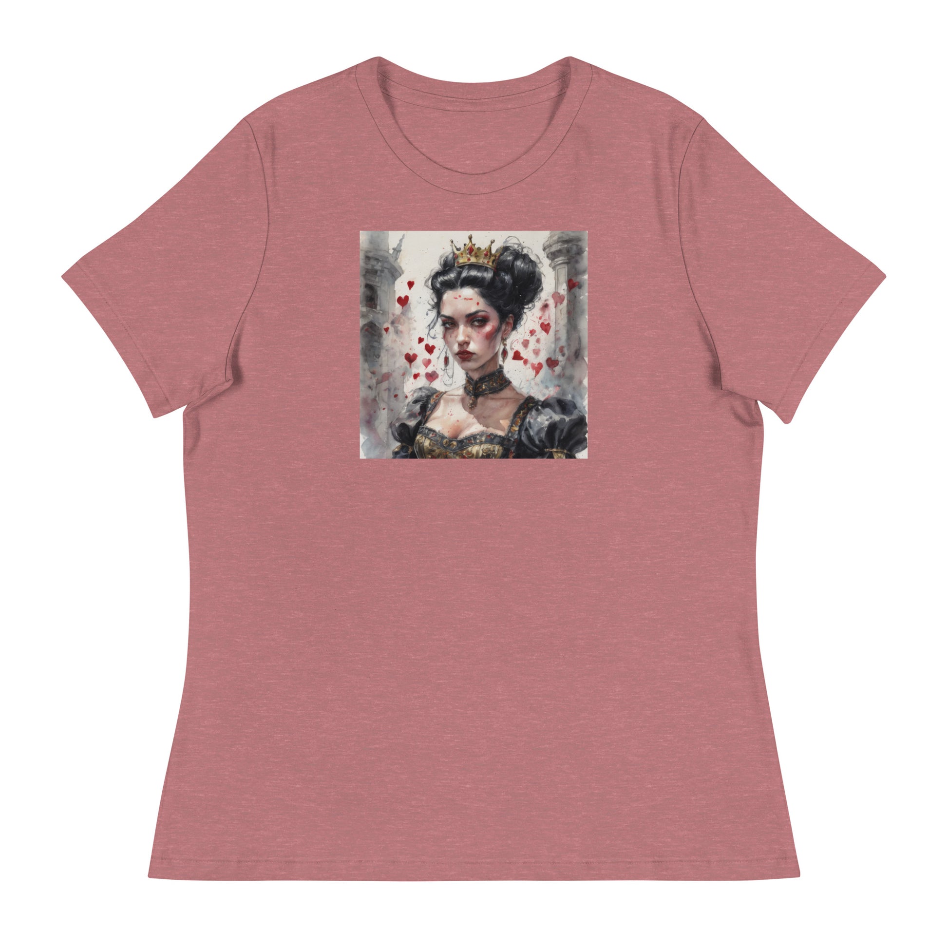 Queen of Hearts Women's T-Shirt Heather Mauve