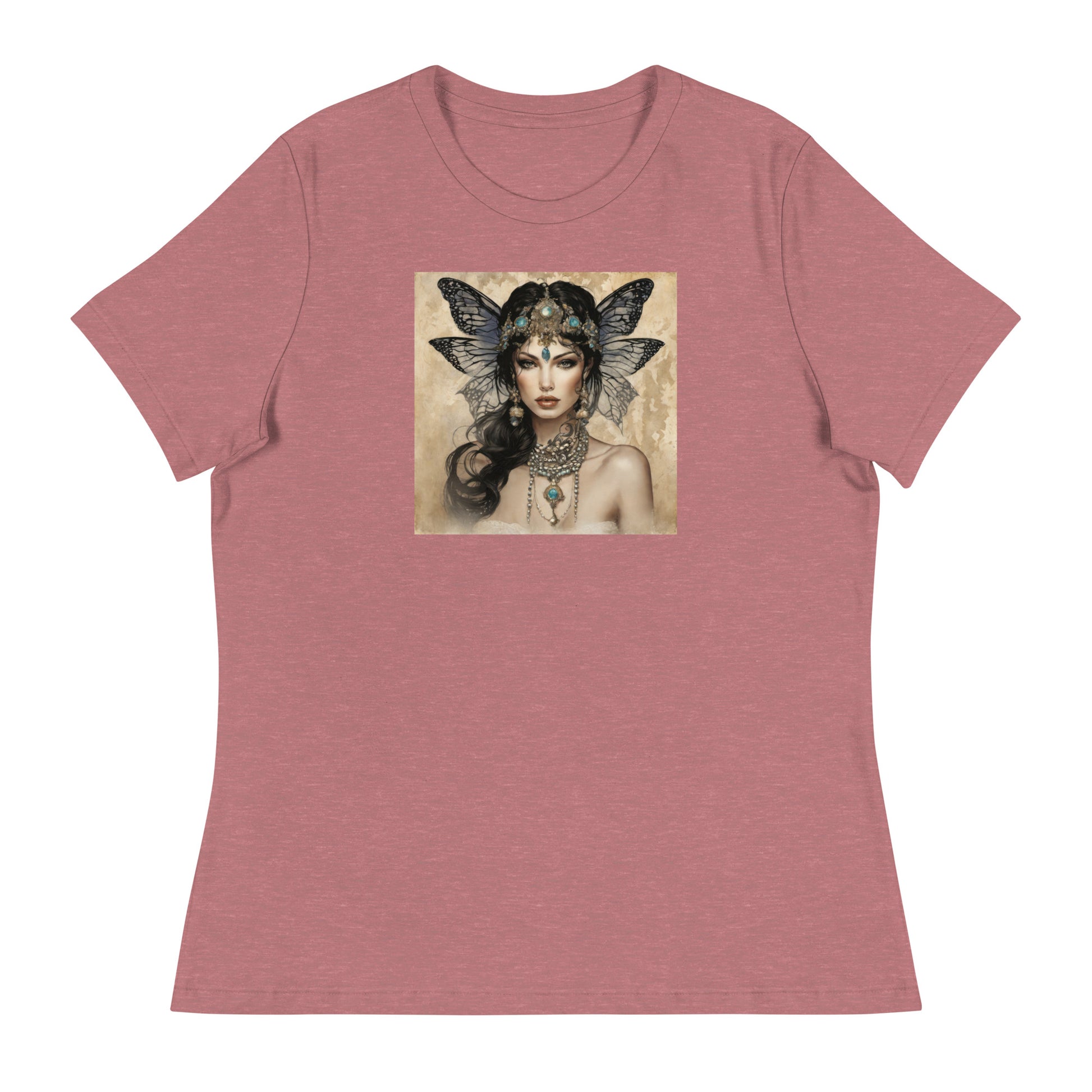 Alluring Fairy Women's Fantasy T-Shirt Heather Mauve