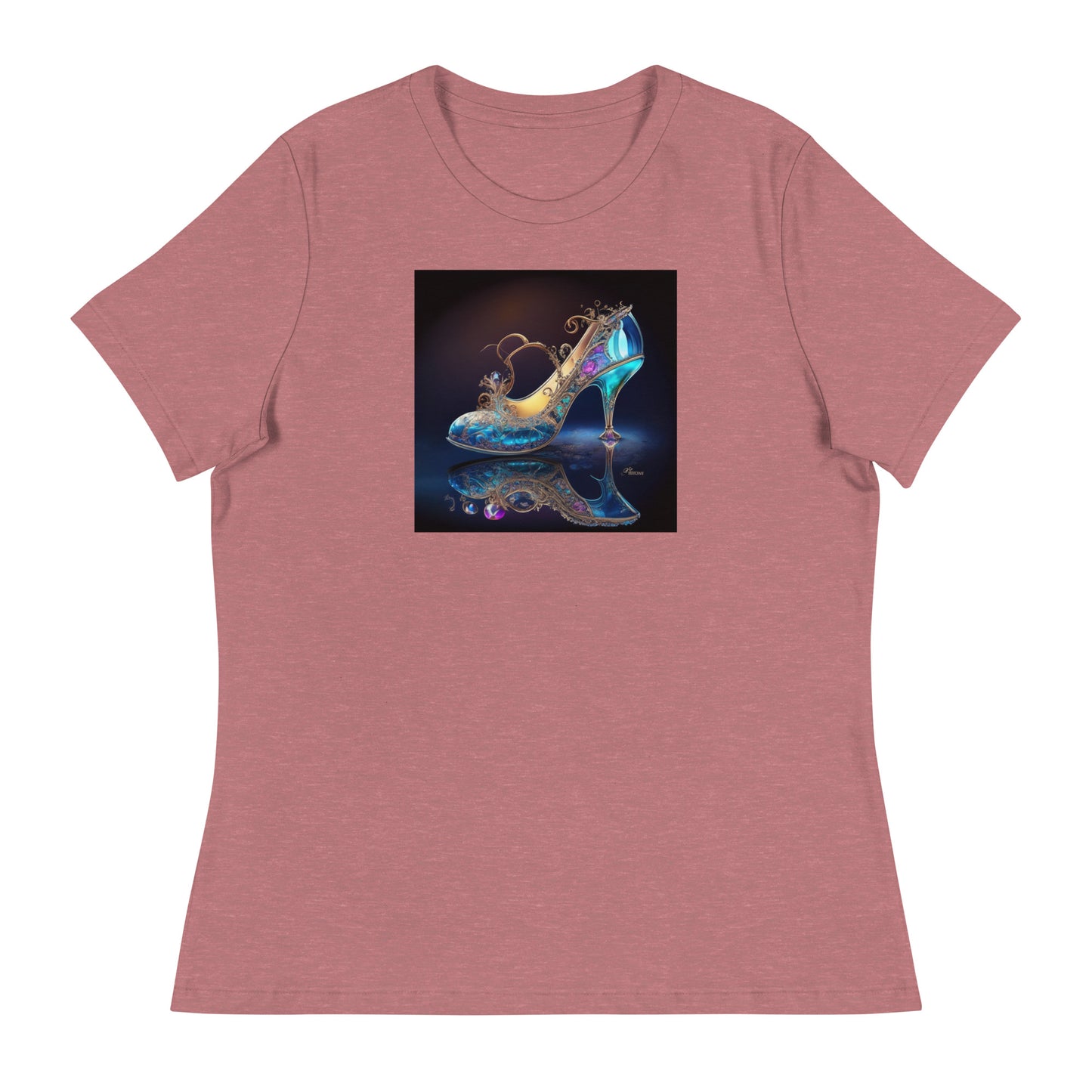 Cinderella's Glass Slipper Women's Fairy Tale T-Shirt Heather Mauve