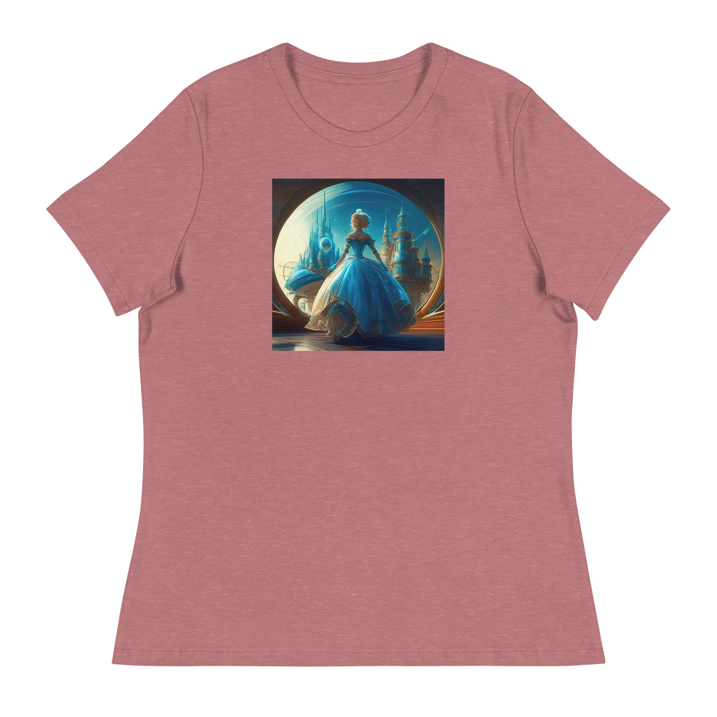 Princess Viewing the City Women's Fairy Tale T-Shirt Heather Mauve