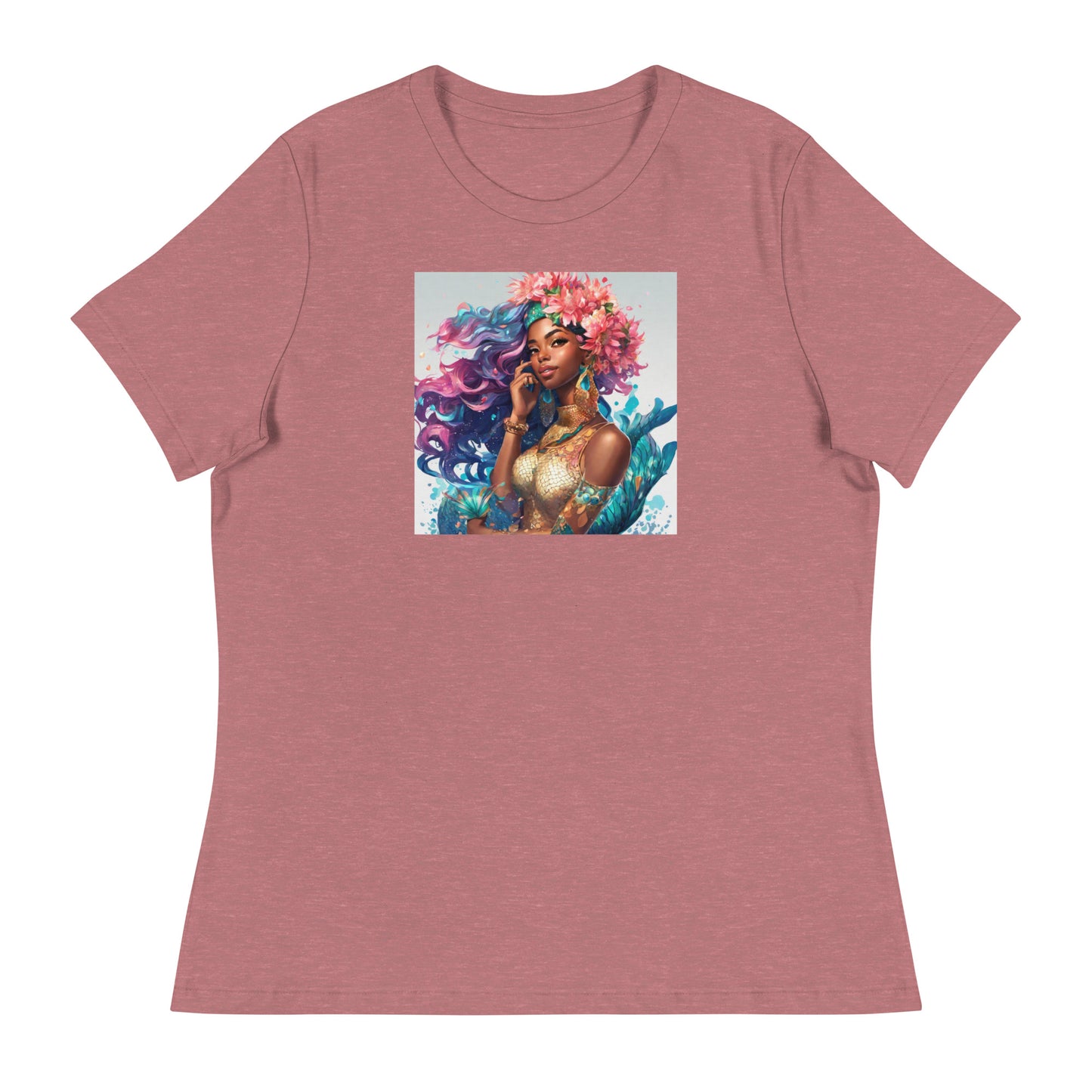 Mermaid Princess Women's T-Shirt Heather Mauve