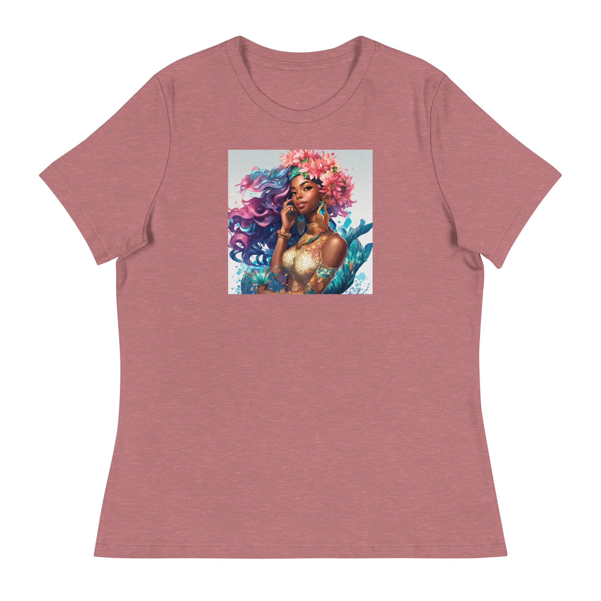 Mermaid Princess Women's T-Shirt Heather Mauve