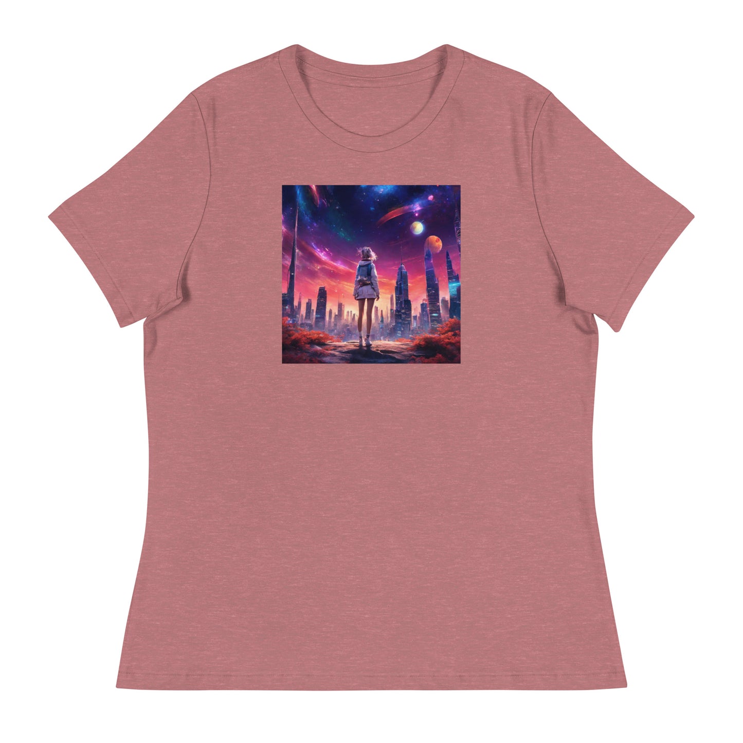 Amazing Space Explorer Women's T-Shirt Heather Mauve