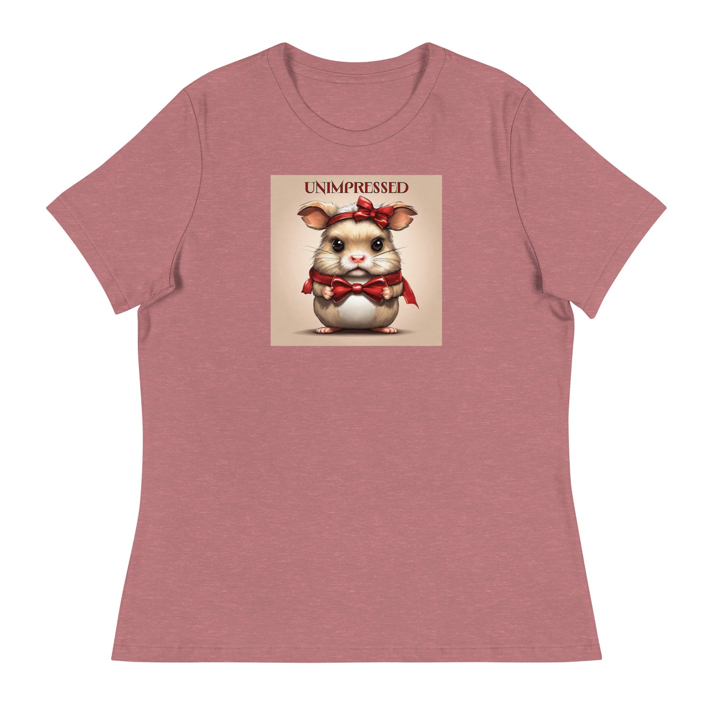 Unimpressed Women's Funny T-Shirt Heather Mauve