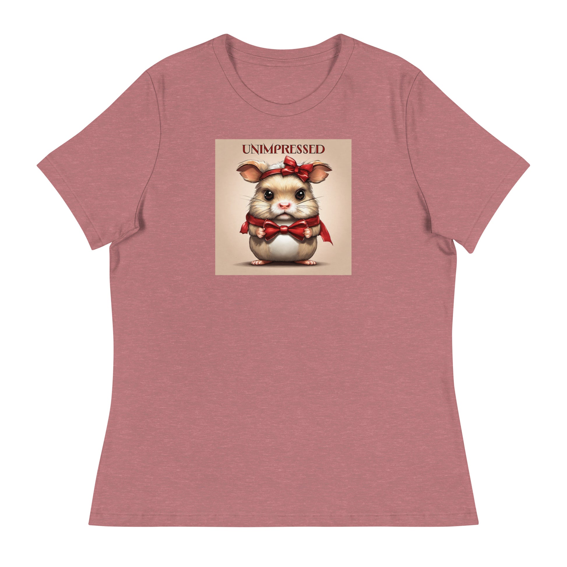 Unimpressed Women's Funny T-Shirt Heather Mauve