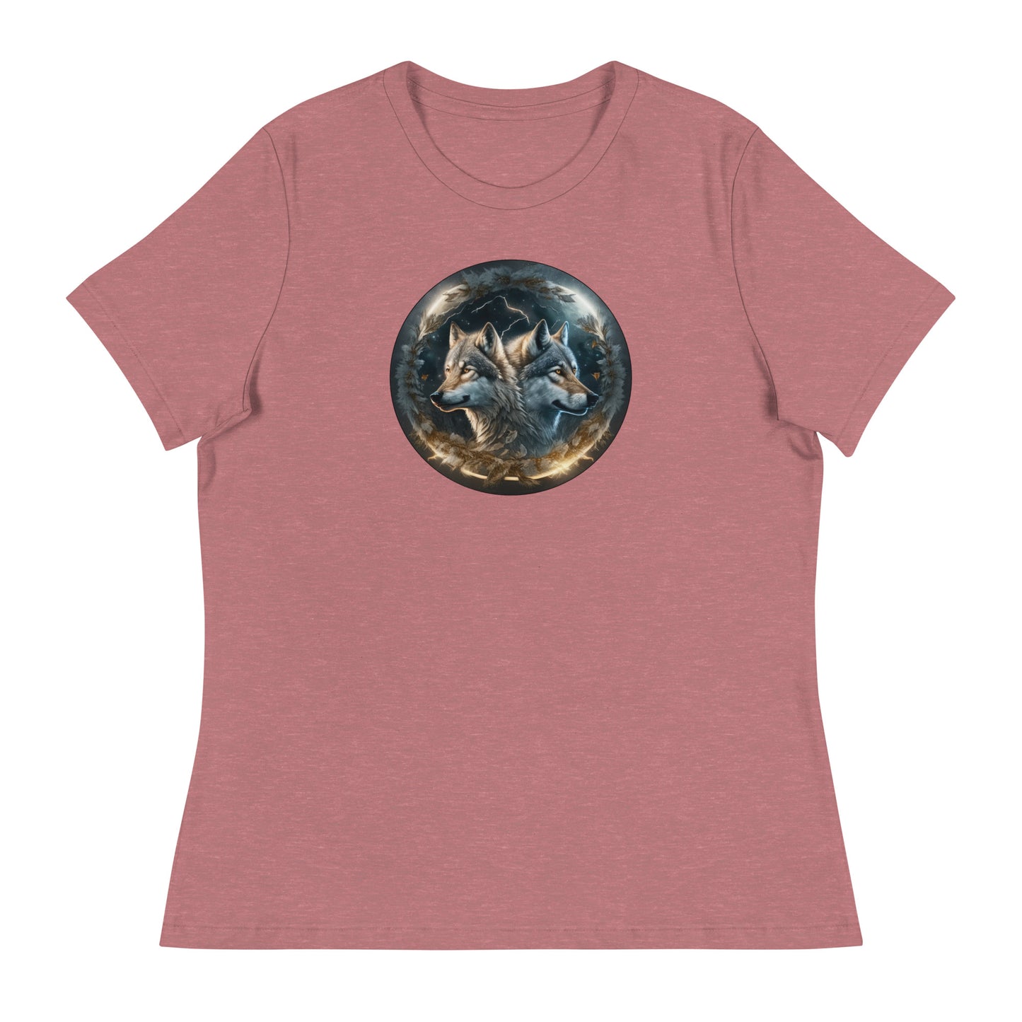 Women's Wolf Spirits T-Shirt Heather Mauve