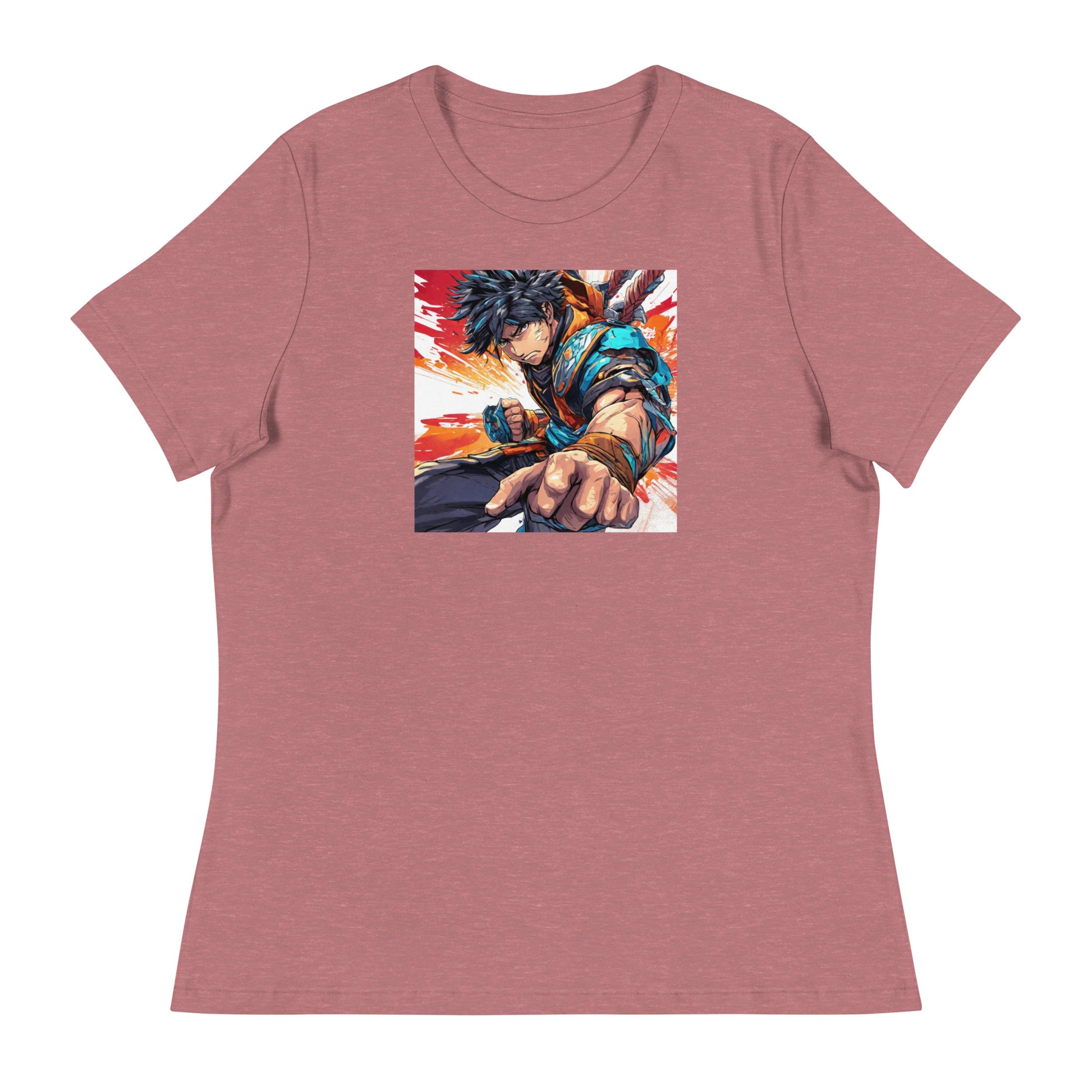 Dauntless Hero Women's Anime T-Shirt Heather Mauve