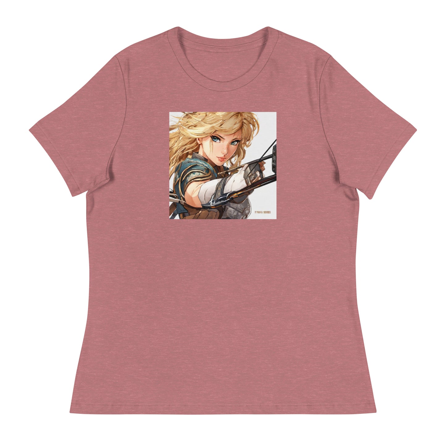 Fierce Shieldmaiden Women's Anime T-Shirt Heather Mauve