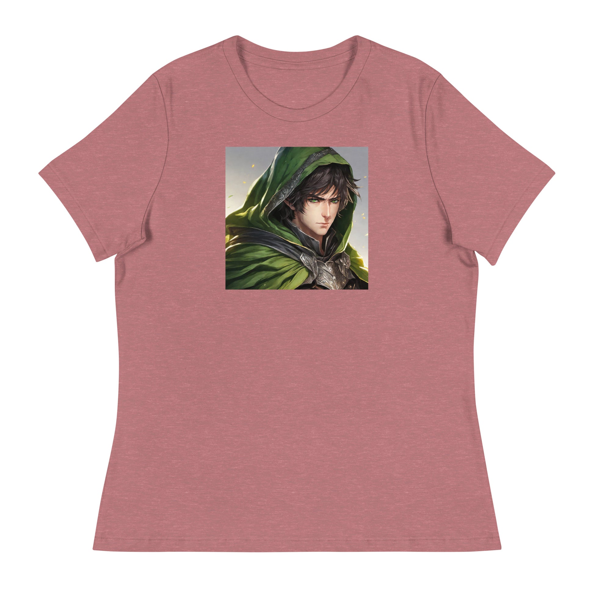 Elven Protector Women's Anime T-Shirt Heather Mauve