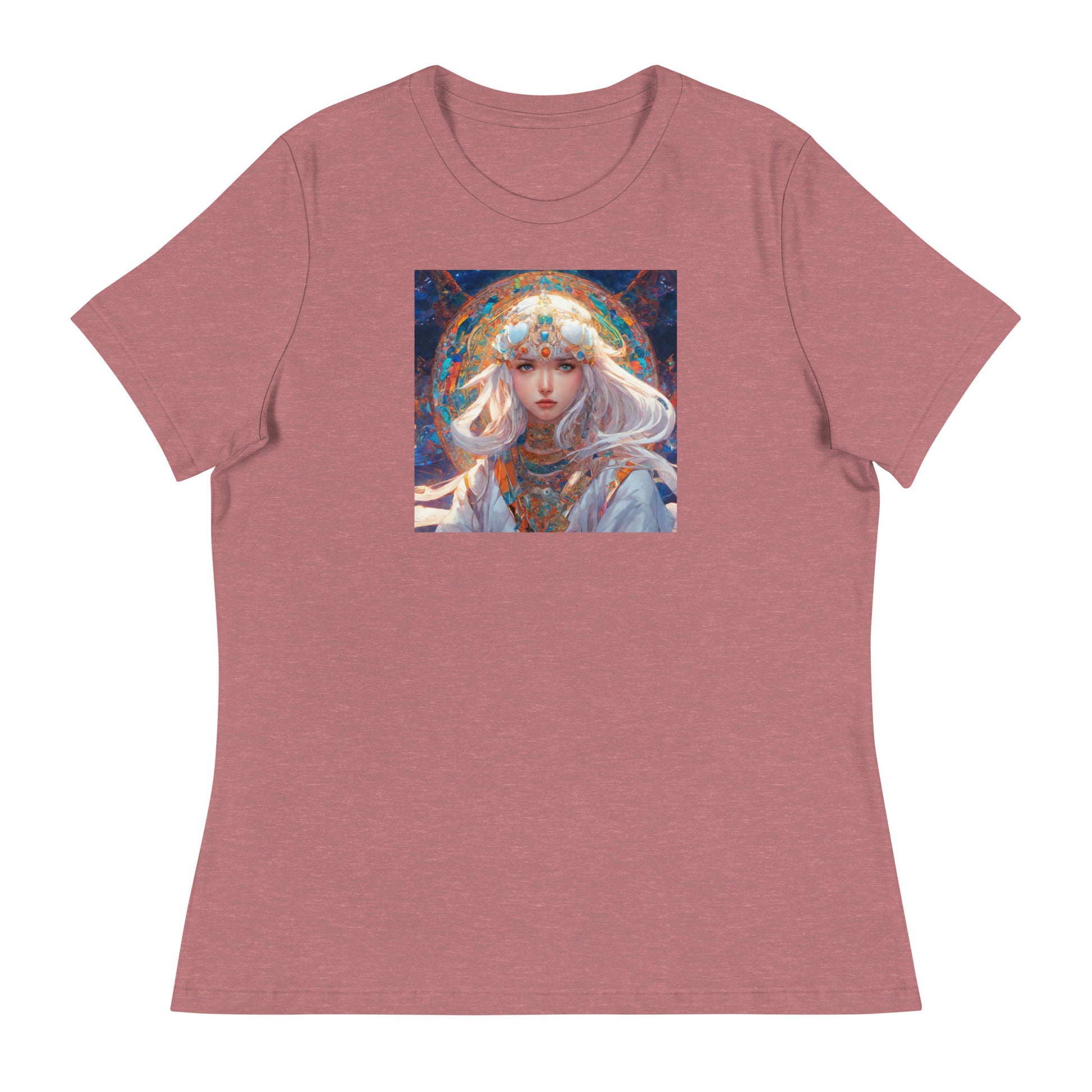 Mystical Mage Women's Anime T-Shirt Heather Mauve