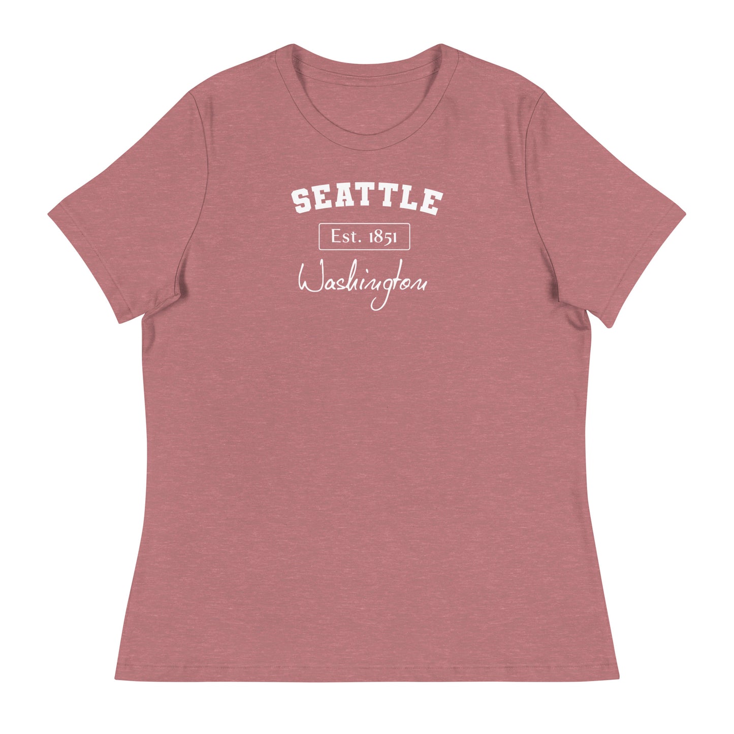 Seattle, Washington Women's T-Shirt Heather Mauve