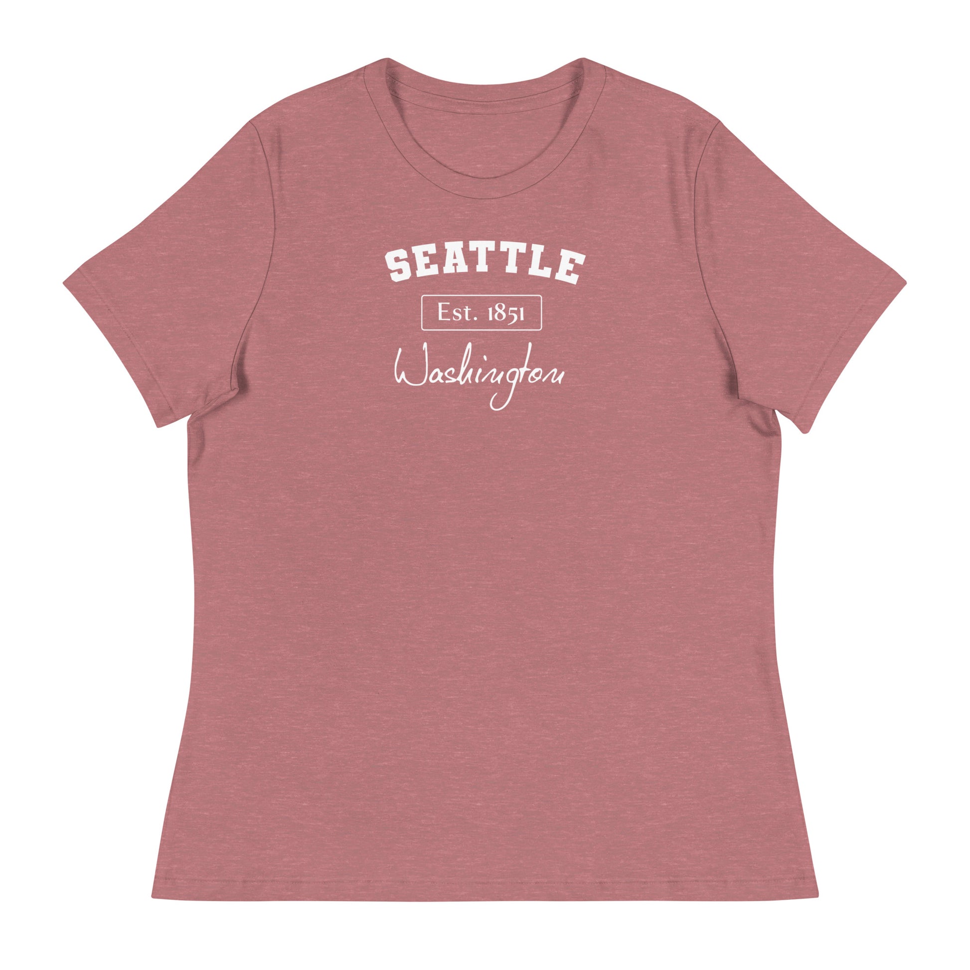 Seattle, Washington Women's T-Shirt Heather Mauve