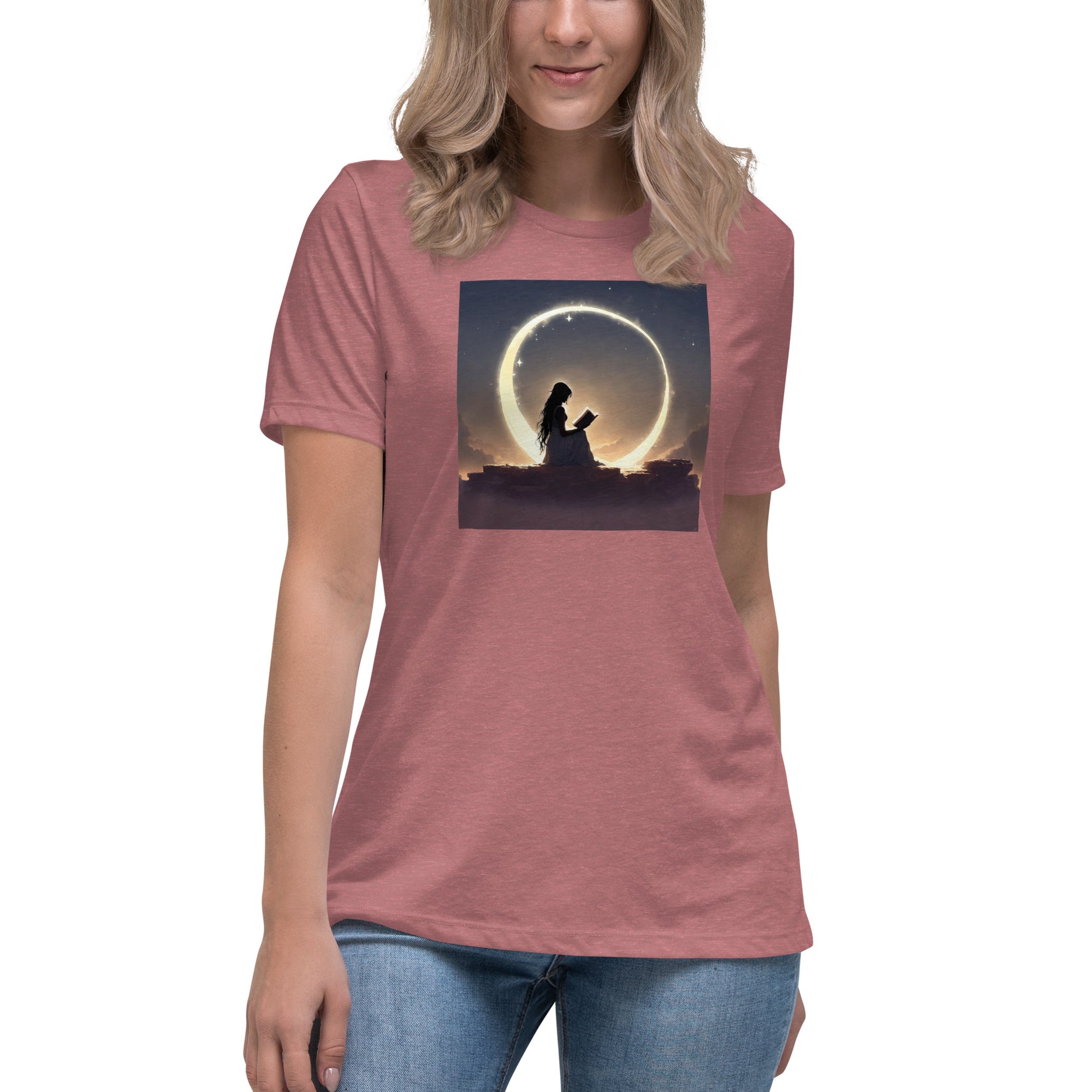 Reading at Twilight Women's Book Lover T-Shirt