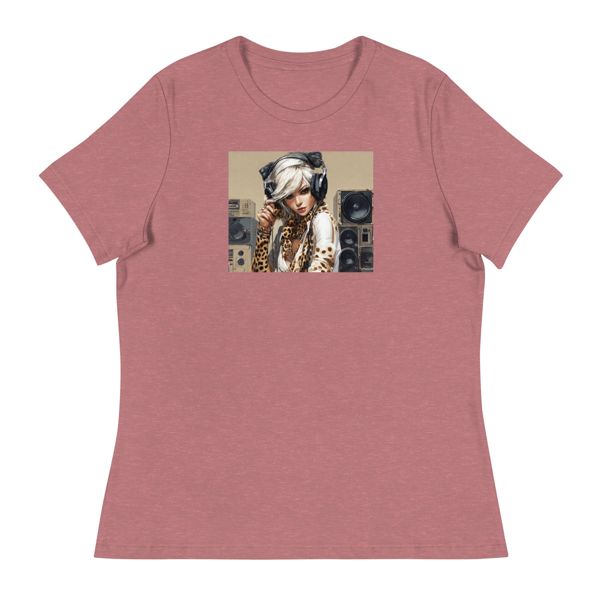 Women's DJing T-Shirt Heather Mauve