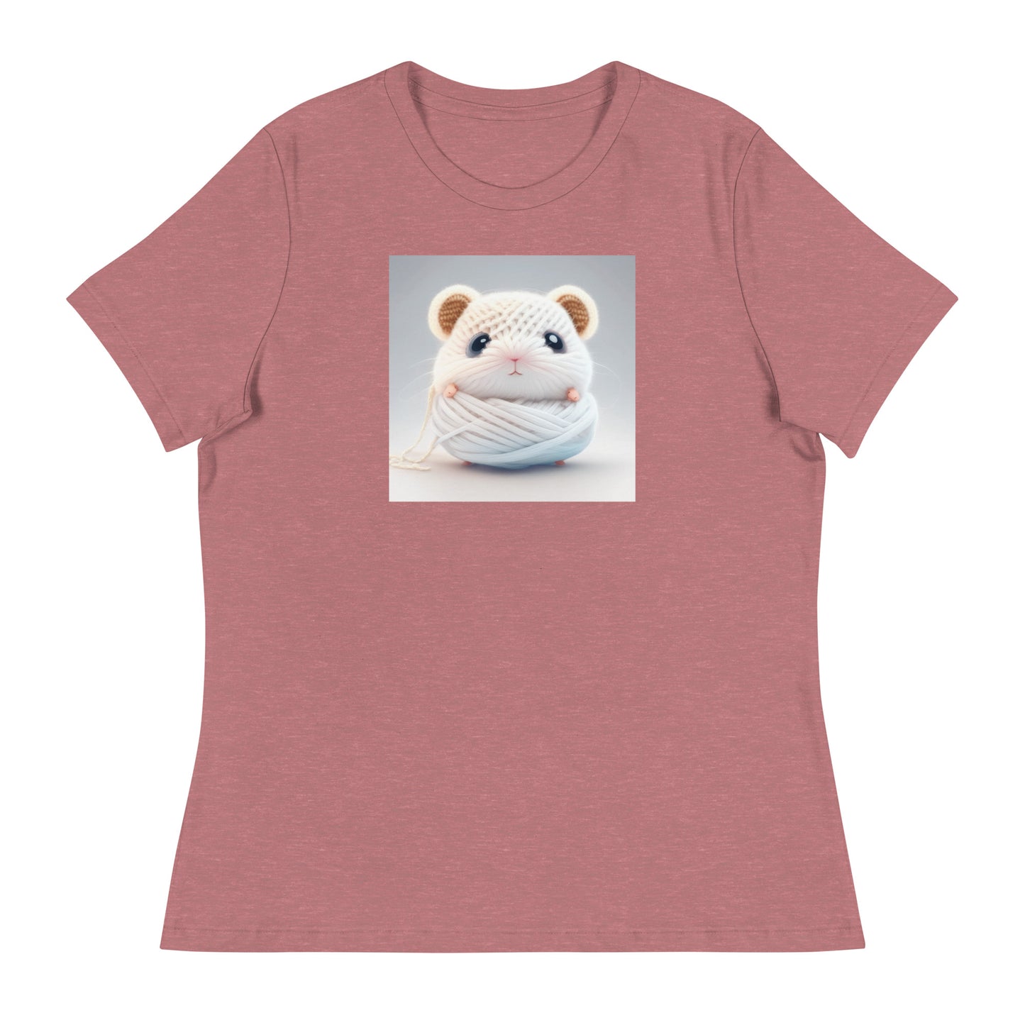 Women's Hamster Amigurumi Crochet Lover T-Shirt Heather Mauve