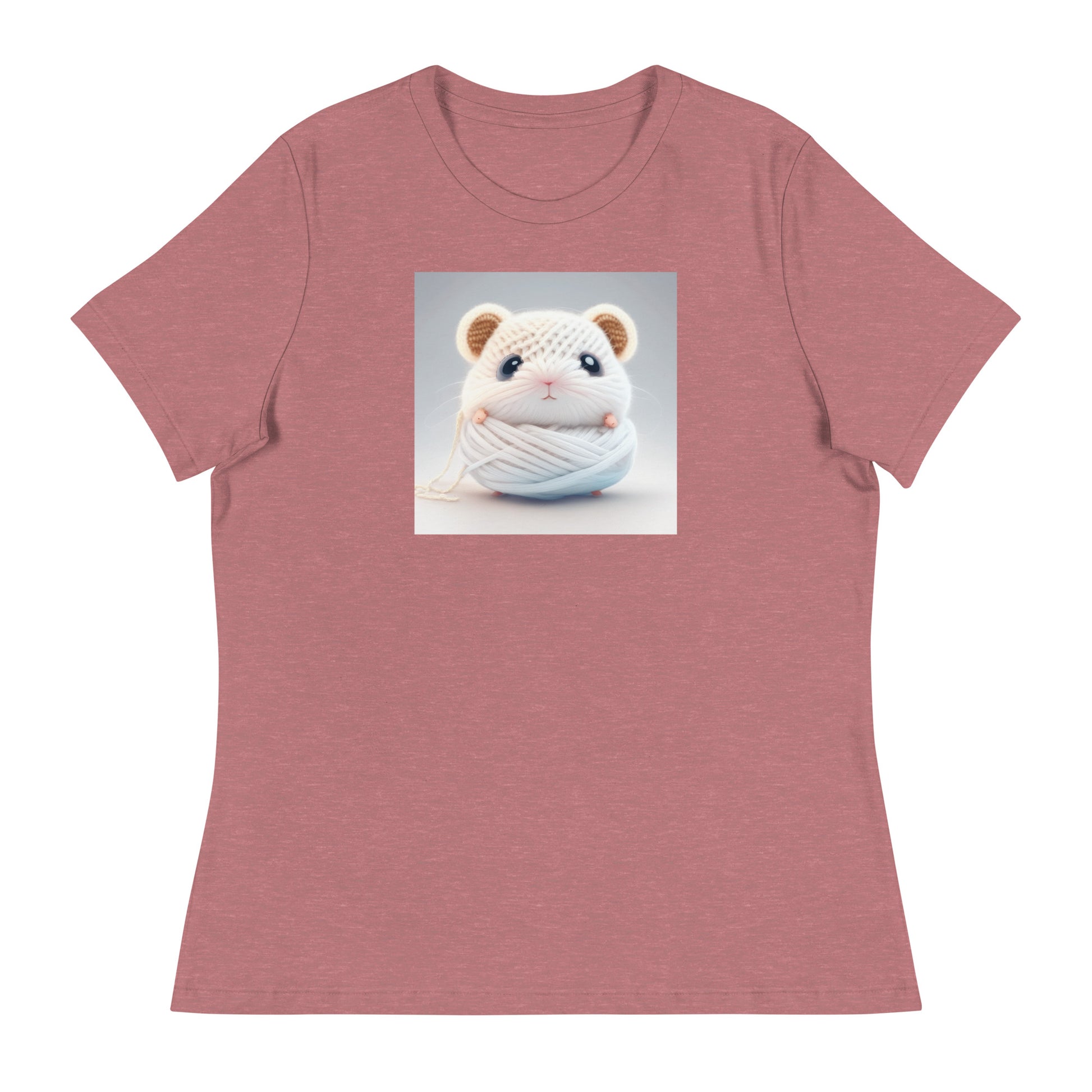 Women's Hamster Amigurumi Crochet Lover T-Shirt Heather Mauve