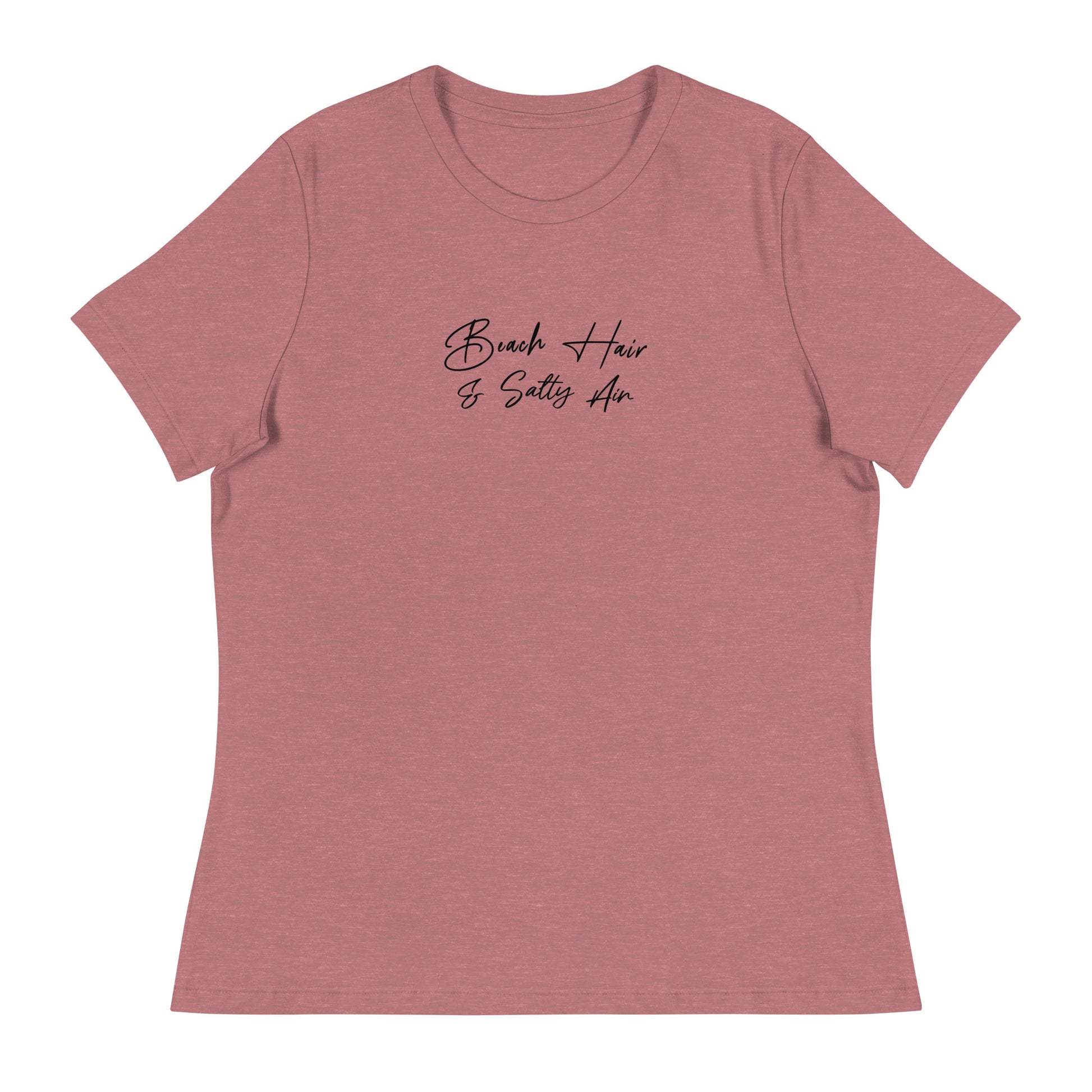 Beach Hair & Salty Air Women's Summer T-Shirt Heather Mauve