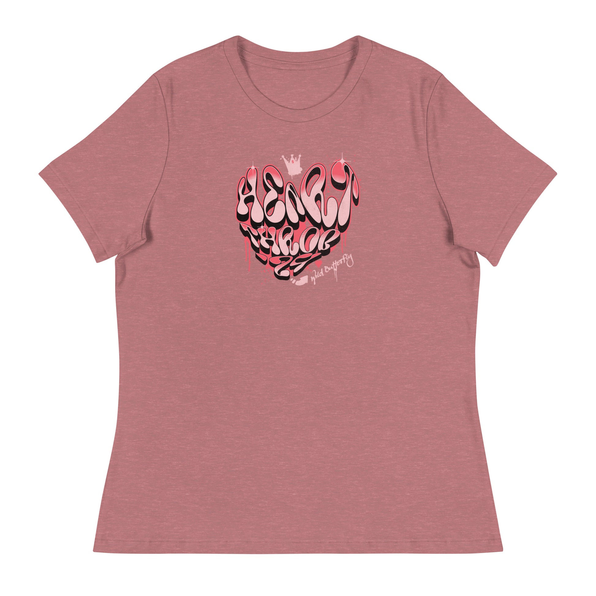 Heart Throb '24 Women's Valentine's Day T-Shirt Heather Mauve