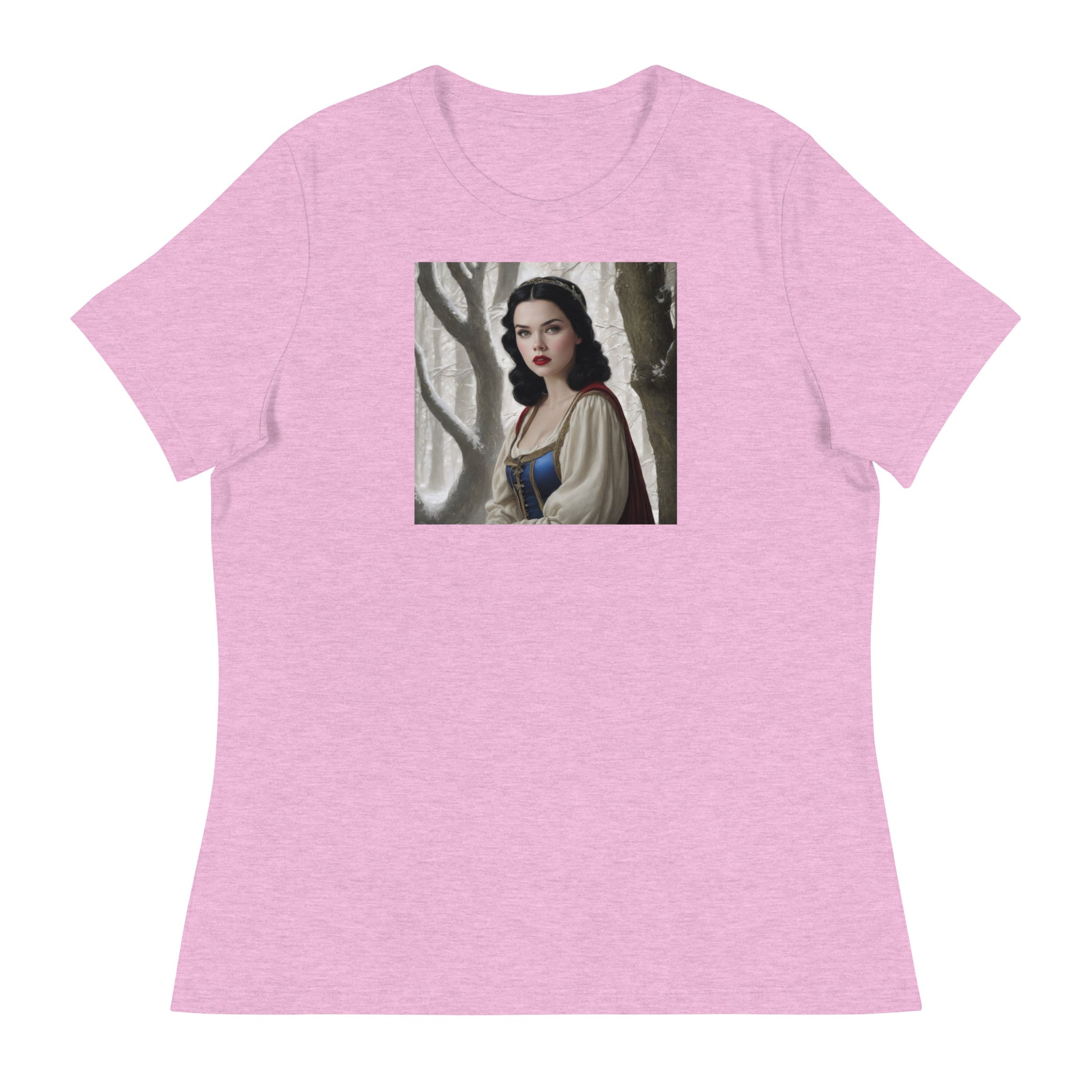 Snow White in Forest T-Shirt Heather Prism Lilac