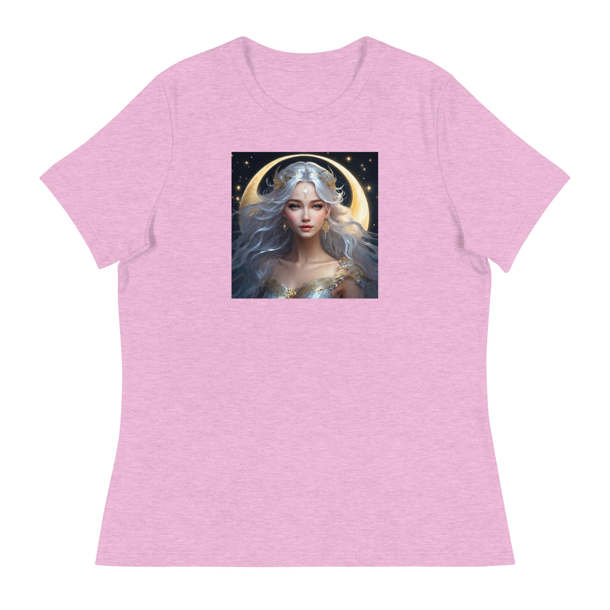 Moon Fairy Women's T-Shirt Heather Prism Lilac