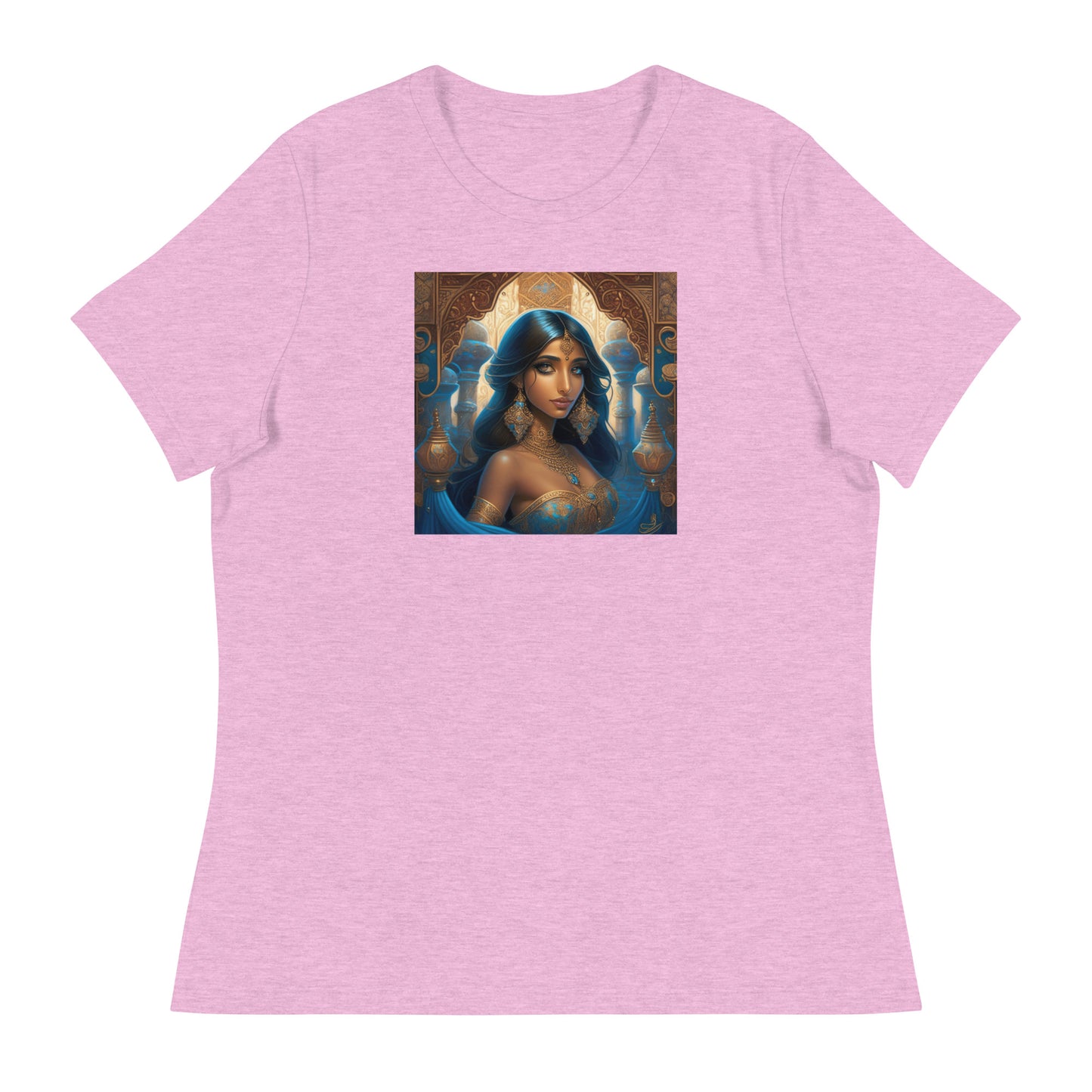 Princess Jasmine Women's T-Shirt Heather Prism Lilac