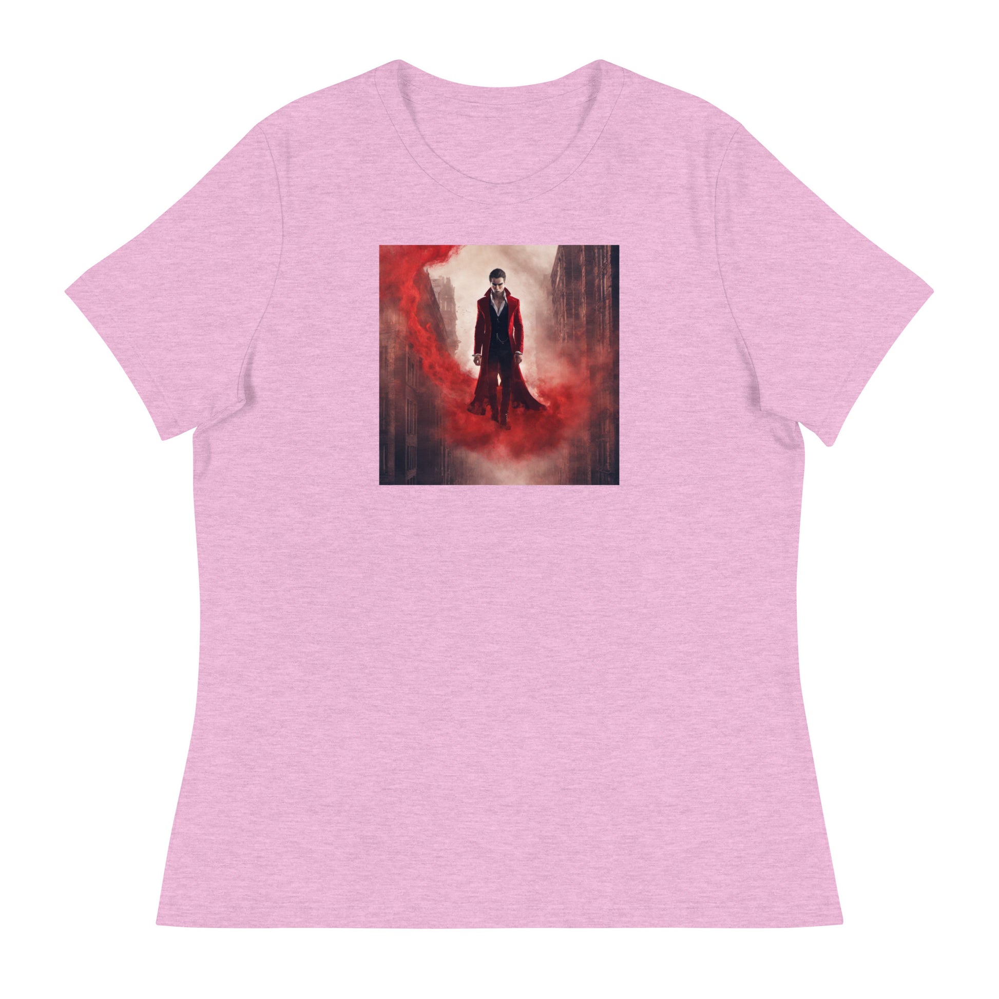 Vampire in Red Haze Women's Graphic Tee Heather Prism Lilac