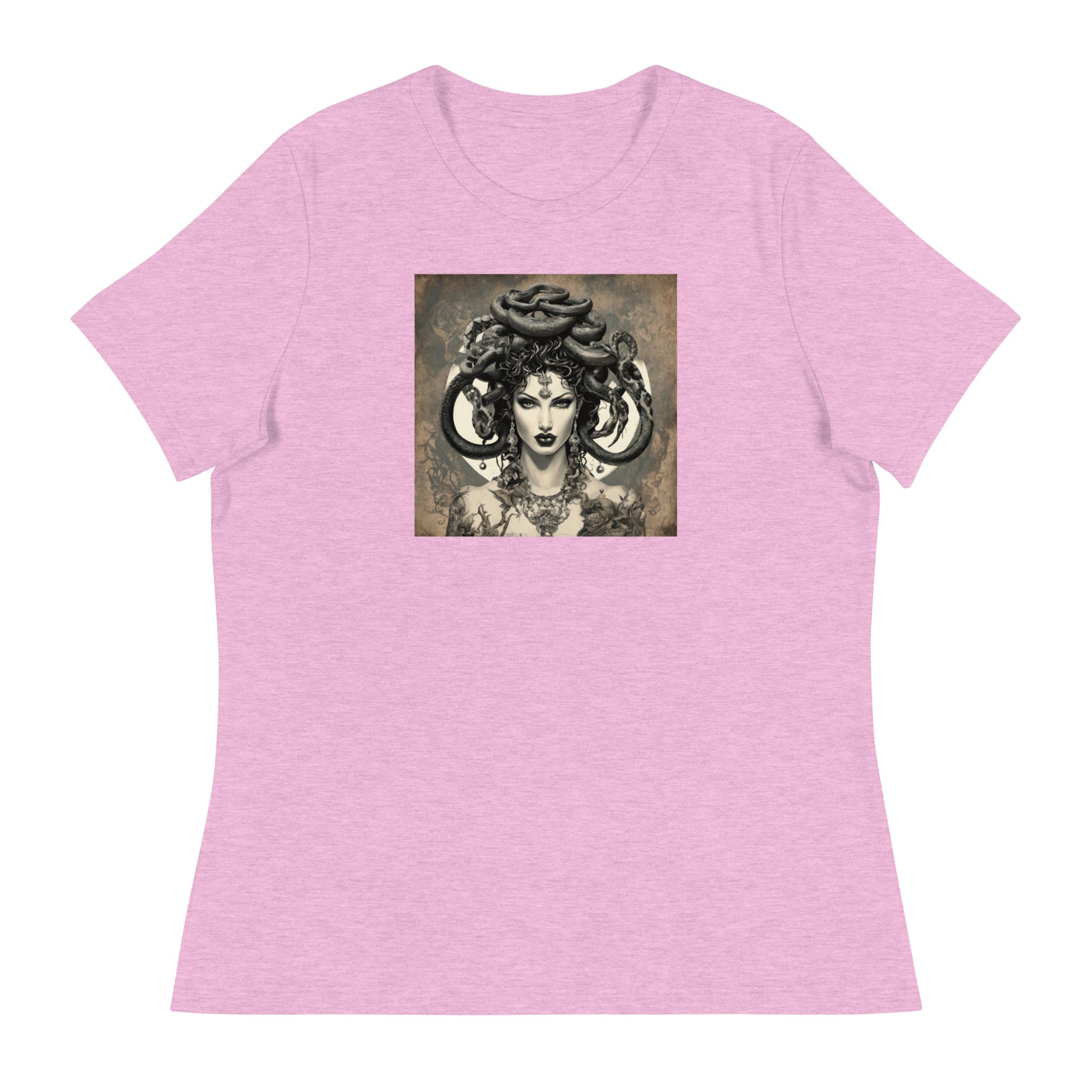 Medusa's Gaze Women's Graphic Tee Heather Prism Lilac