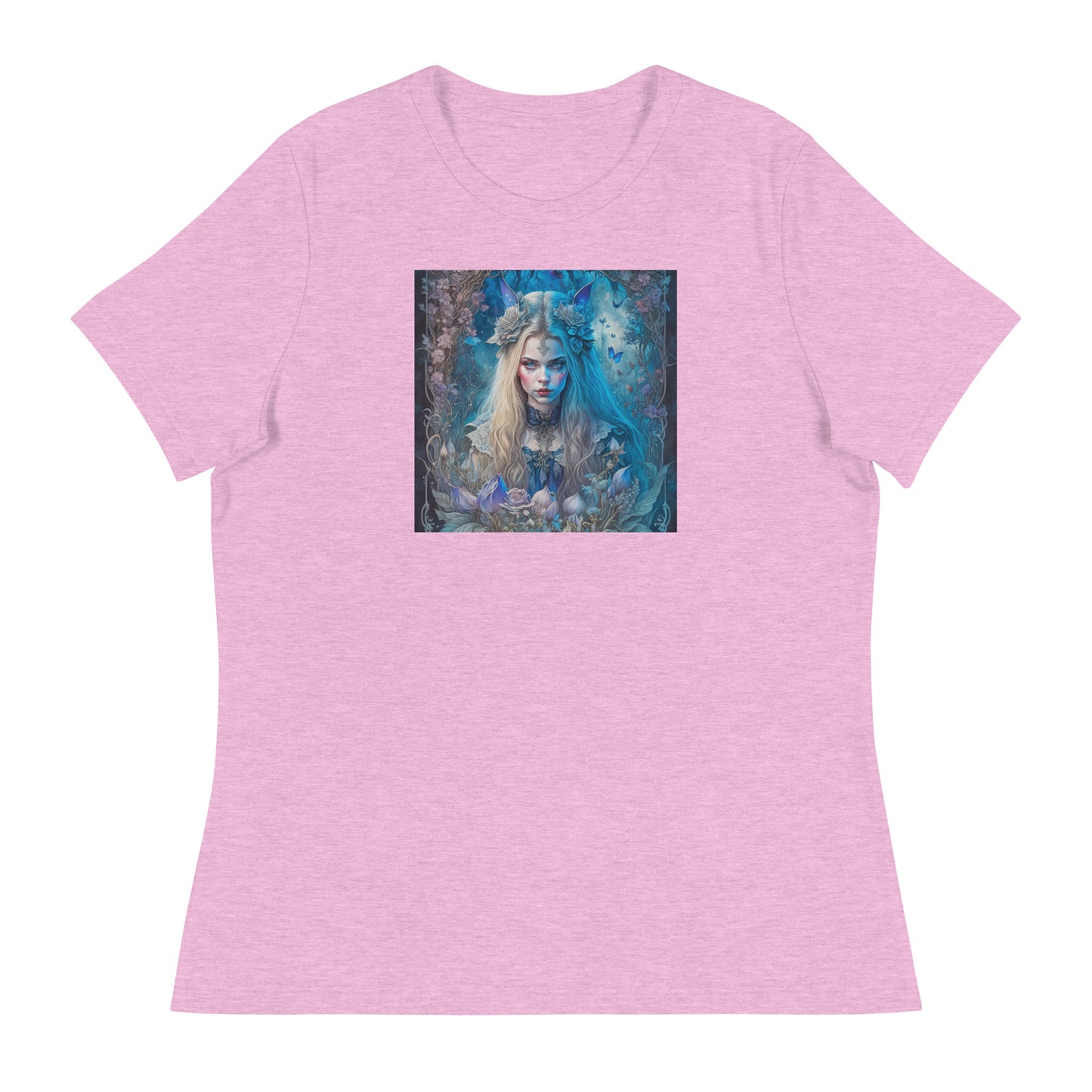 Esoteric Alice in Wonderland Women's T-Shirt Heather Prism Lilac