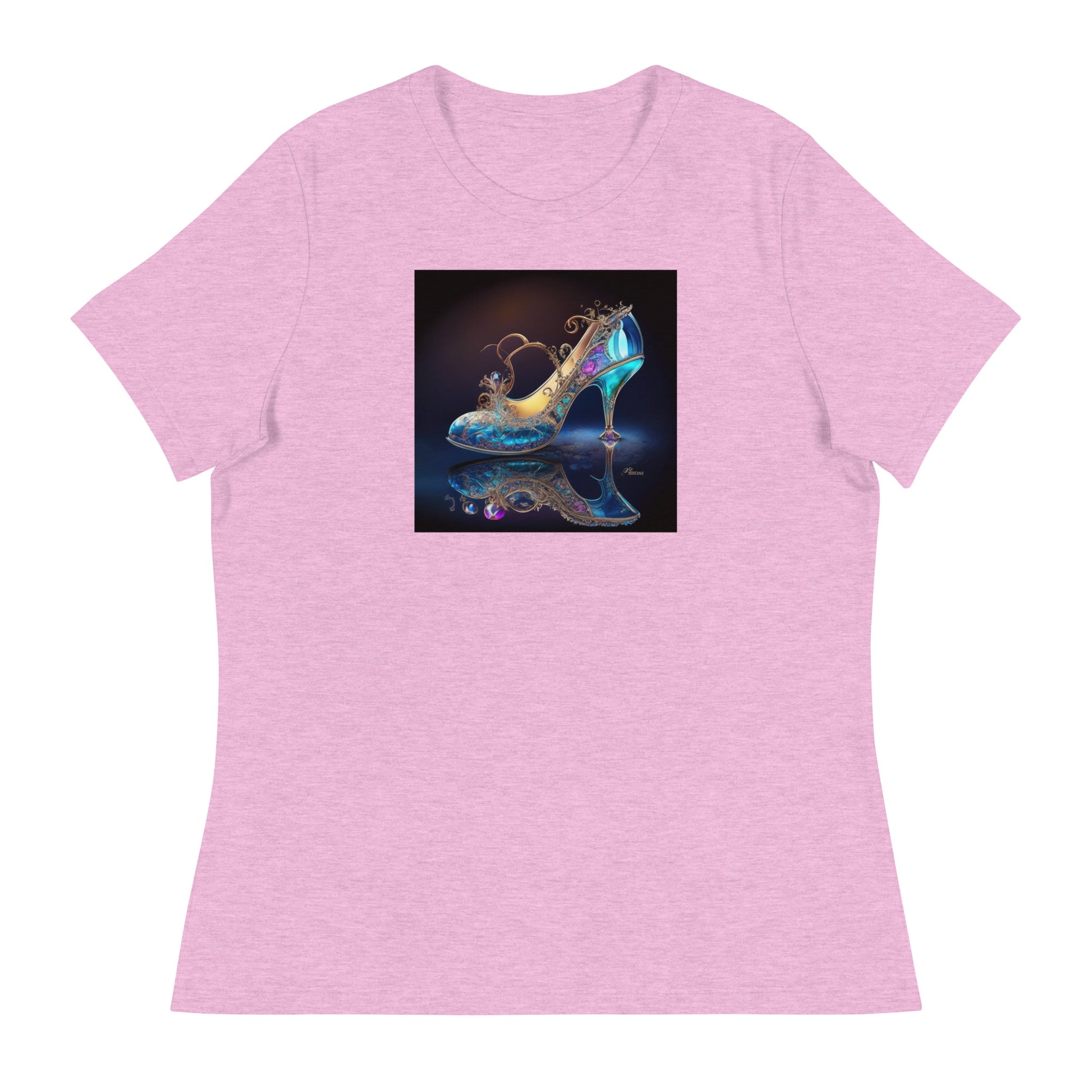 Cinderella's Glass Slipper Women's Fairy Tale T-Shirt Heather Prism Lilac