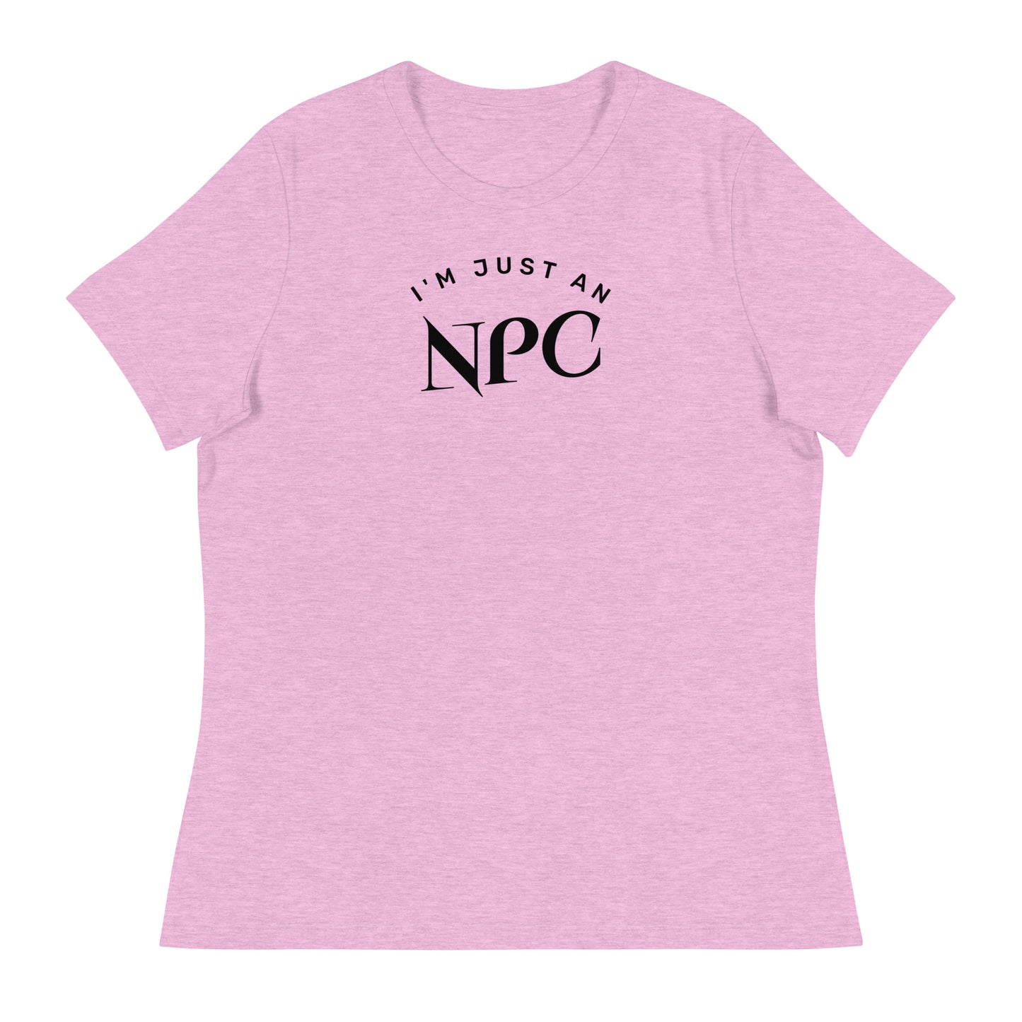 I'm Just an NPC Women's Funny T-Shirt Heather Prism Lilac